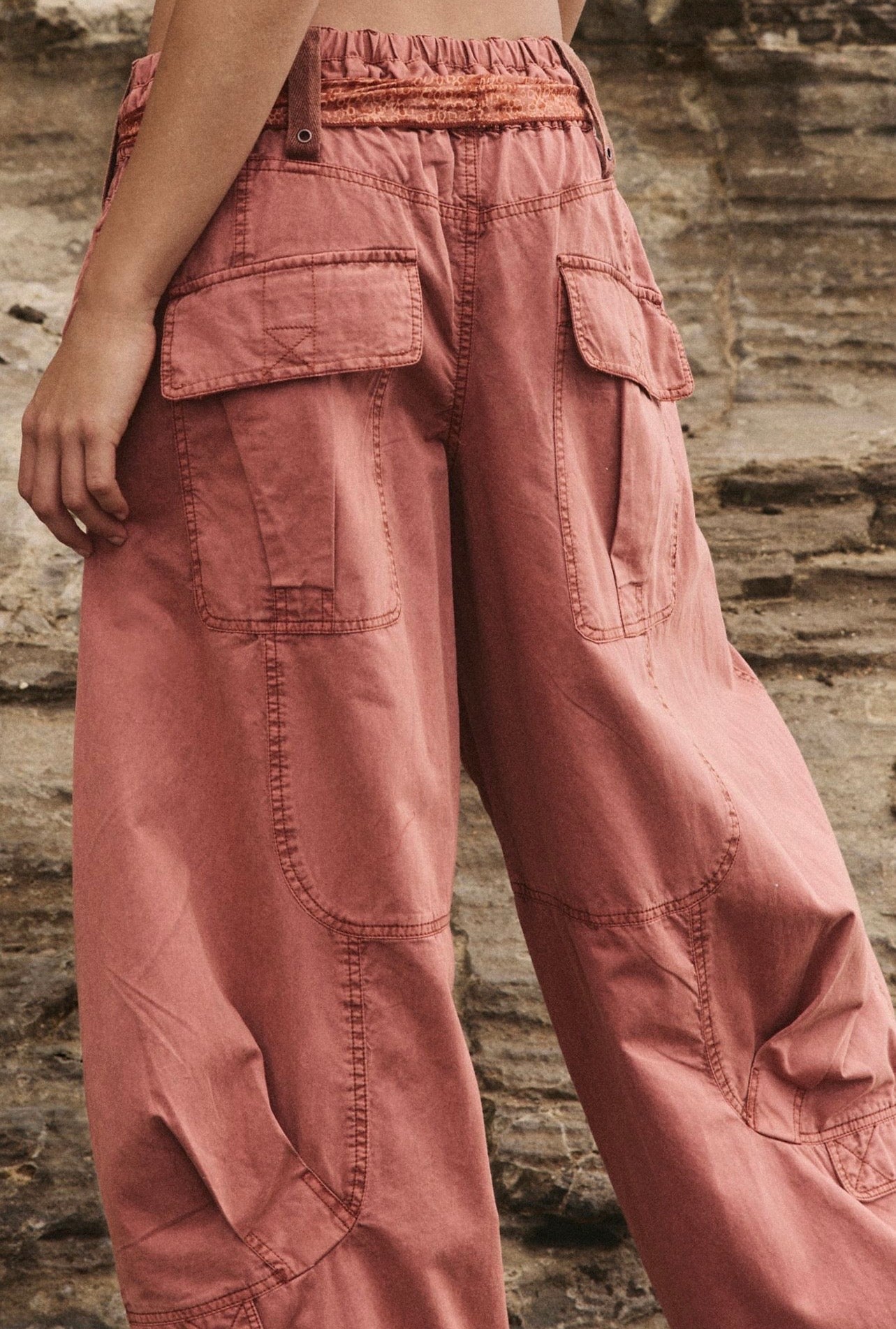 Free People Onset Parachute Trousers Paper Lantern