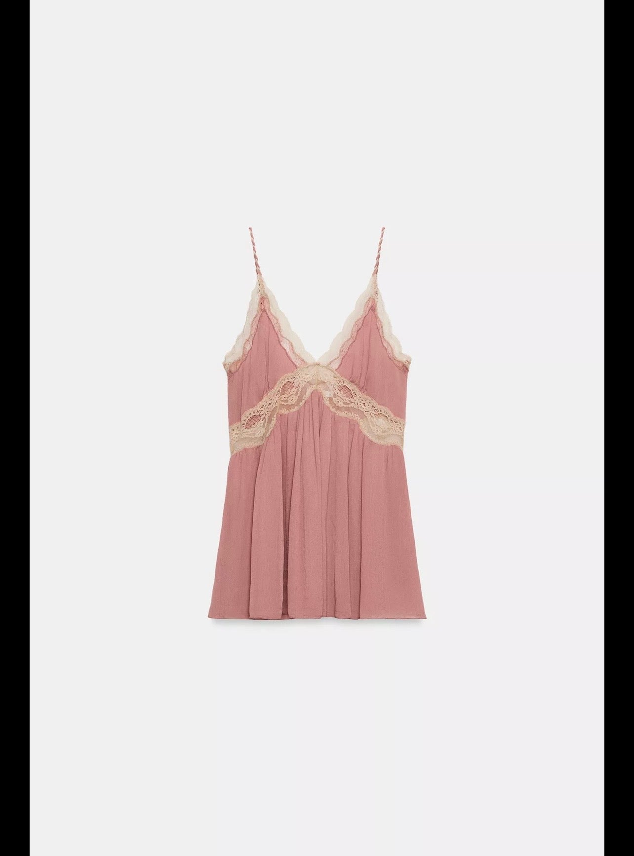 Zw Lace Trimmed Camisole Top
