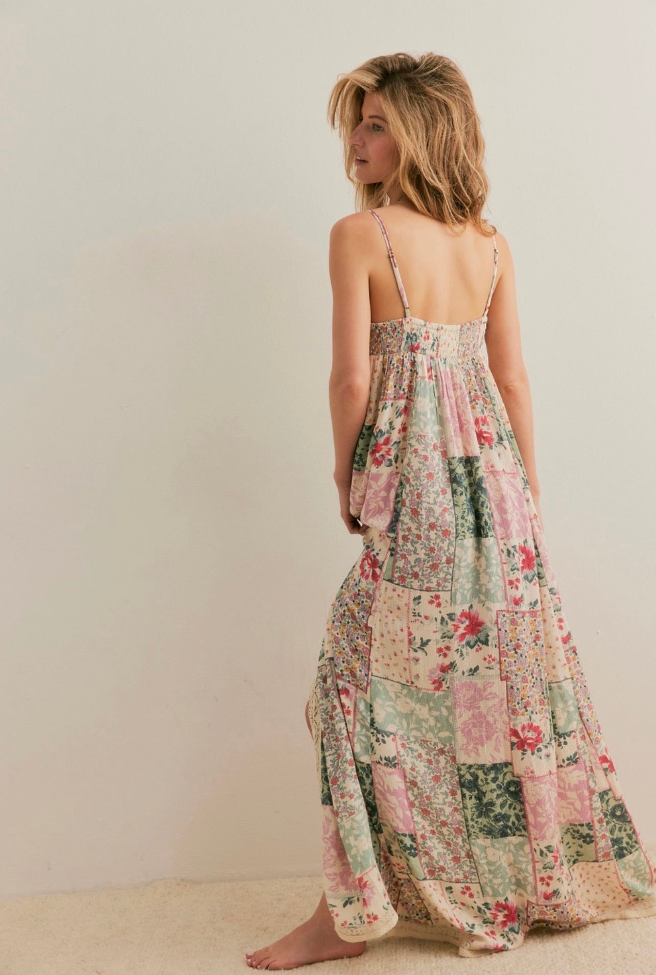 Fp Patch Things Up Maxi Naturel Dress