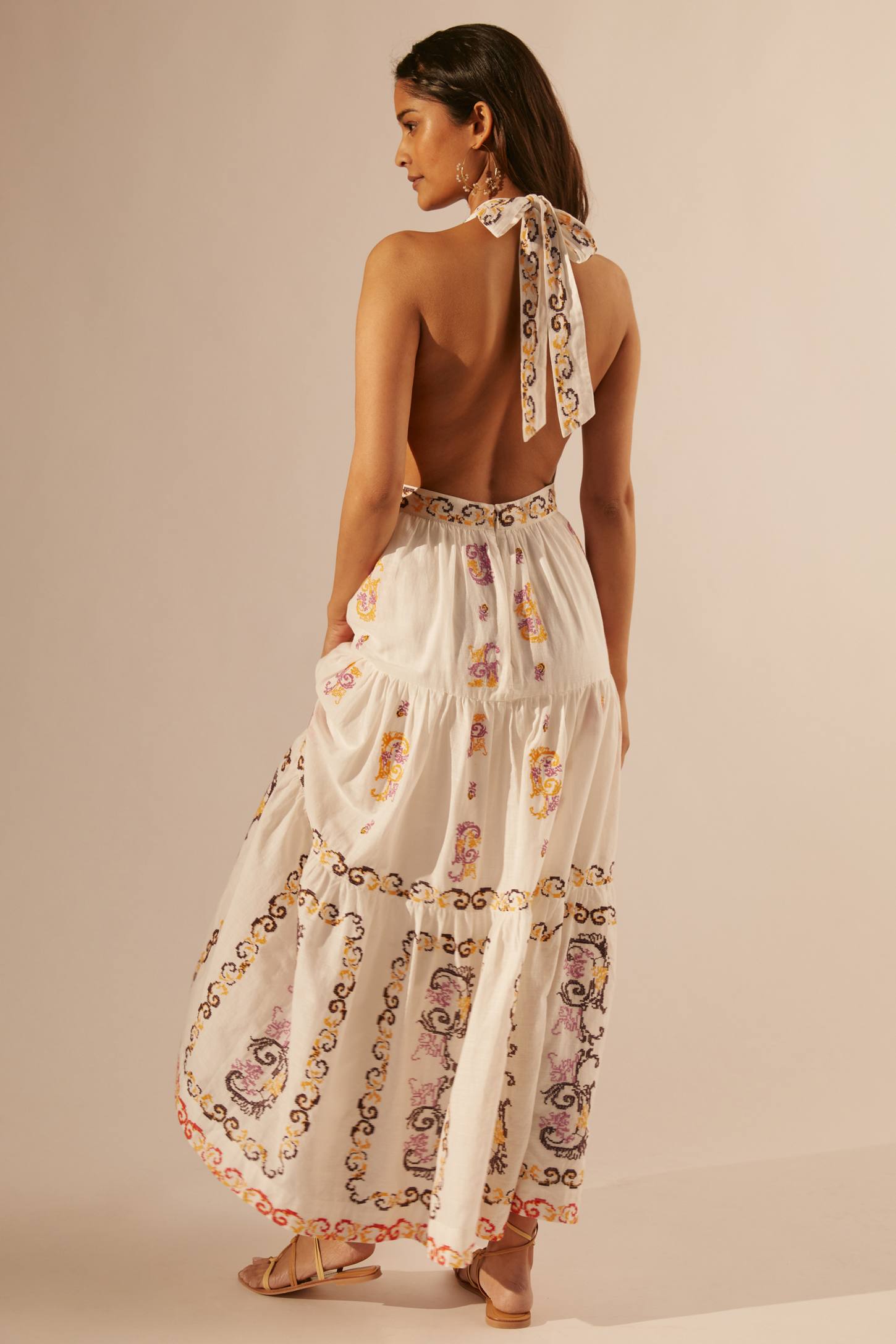 Anth Etnik Desenli İthal Elbise