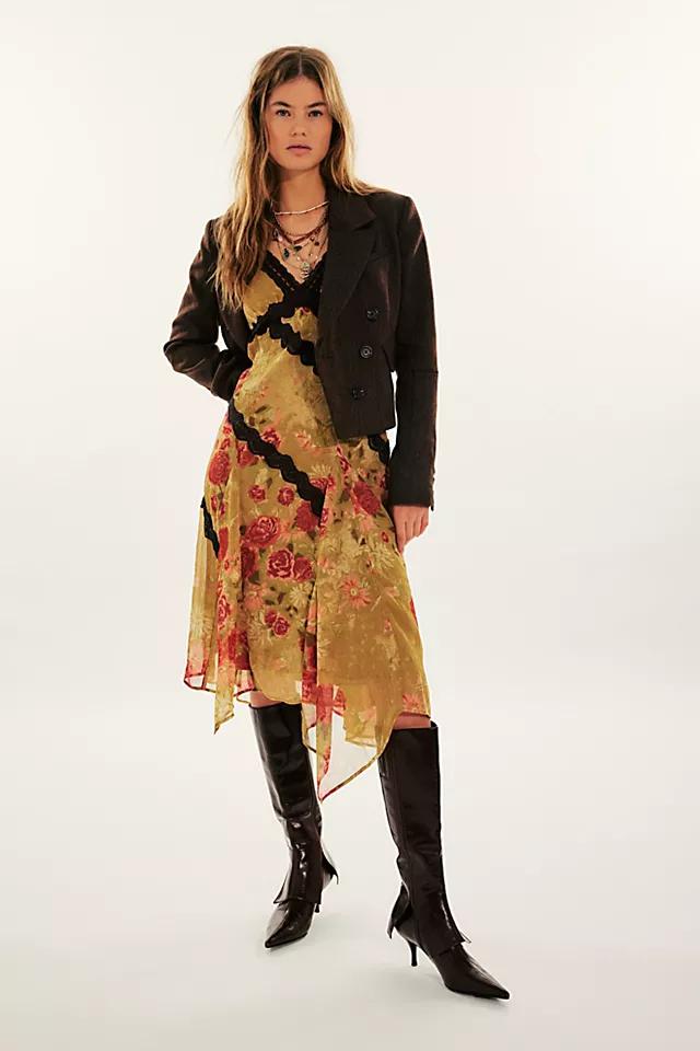 Fp Sırt Dekolteli Asimetrik Kesim Elbise