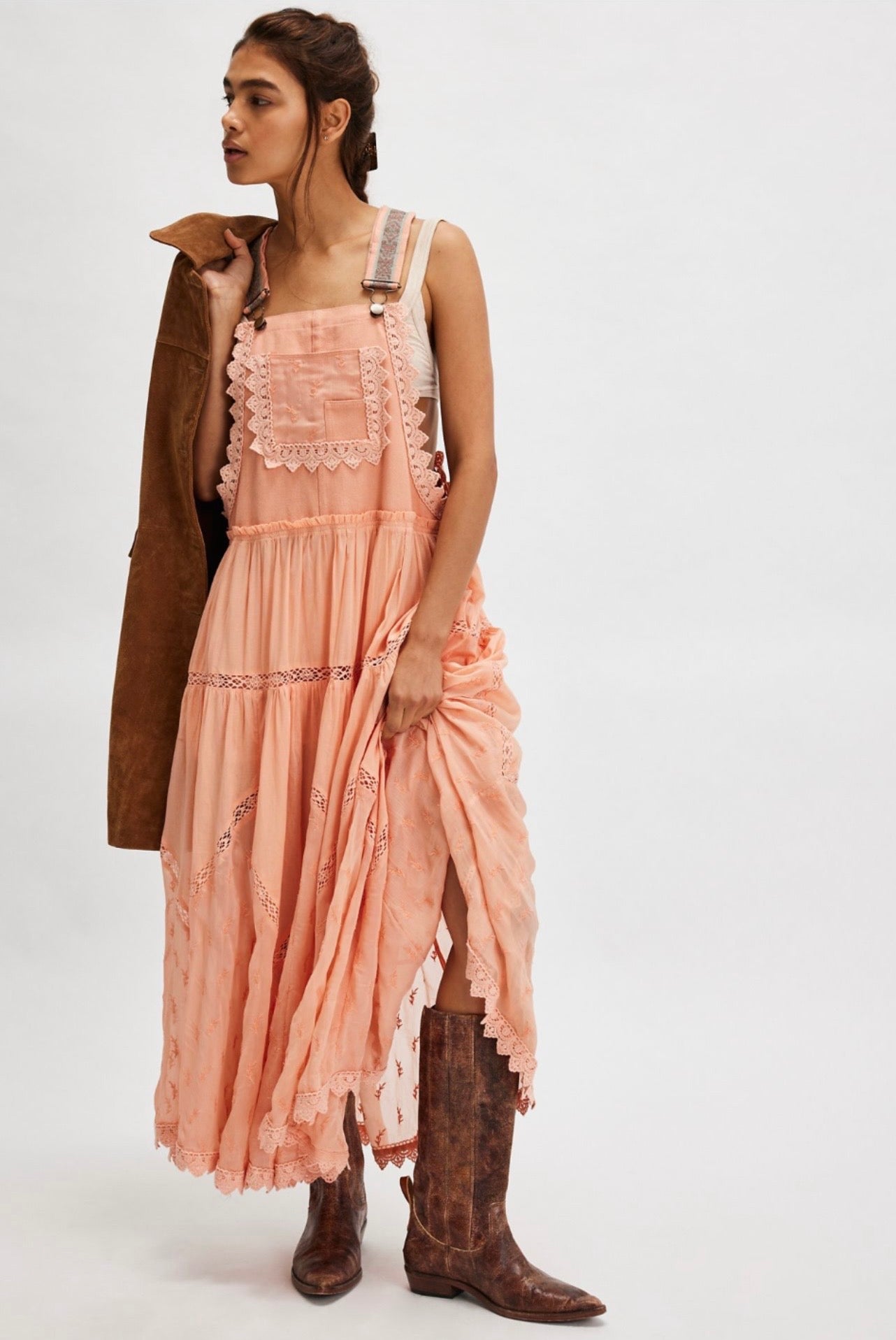 Fp Salopet Elbise Pudra