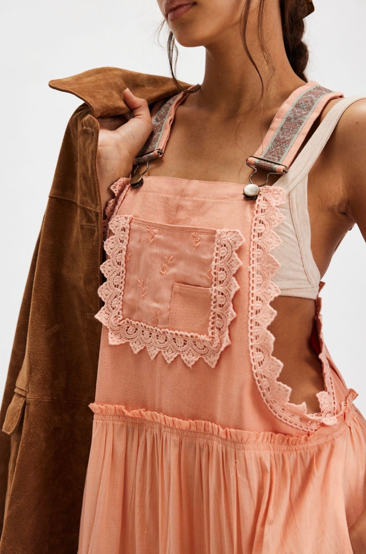 Fp Salopet Elbise Pudra