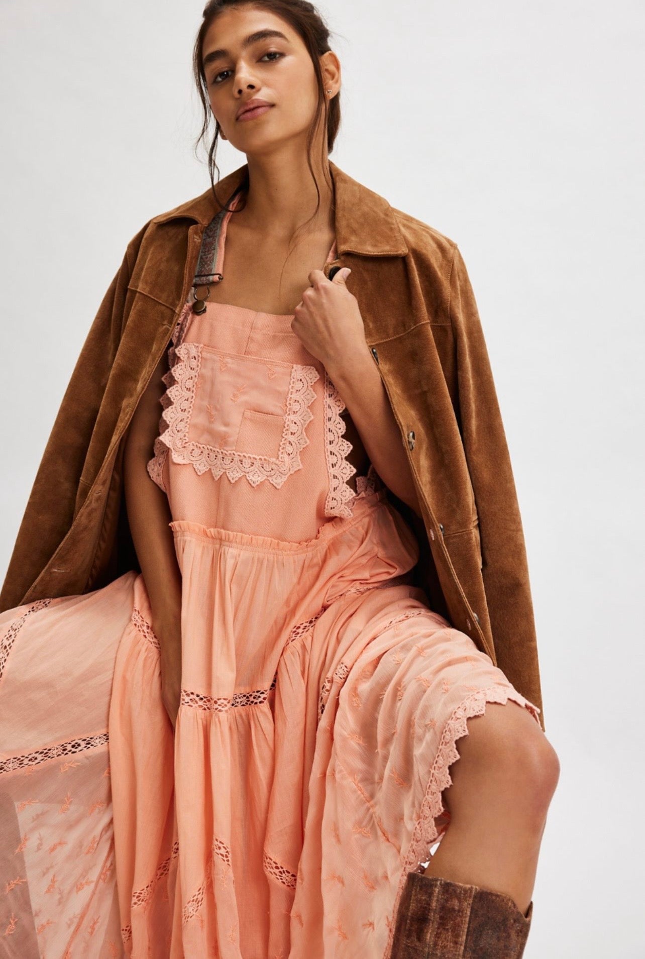 Fp Salopet Elbise Pudra