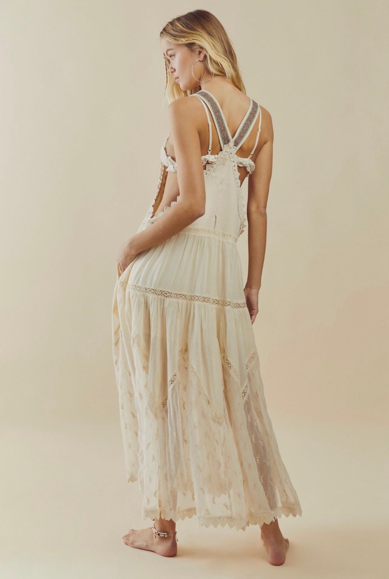 Fp Salopet Elbise Bej