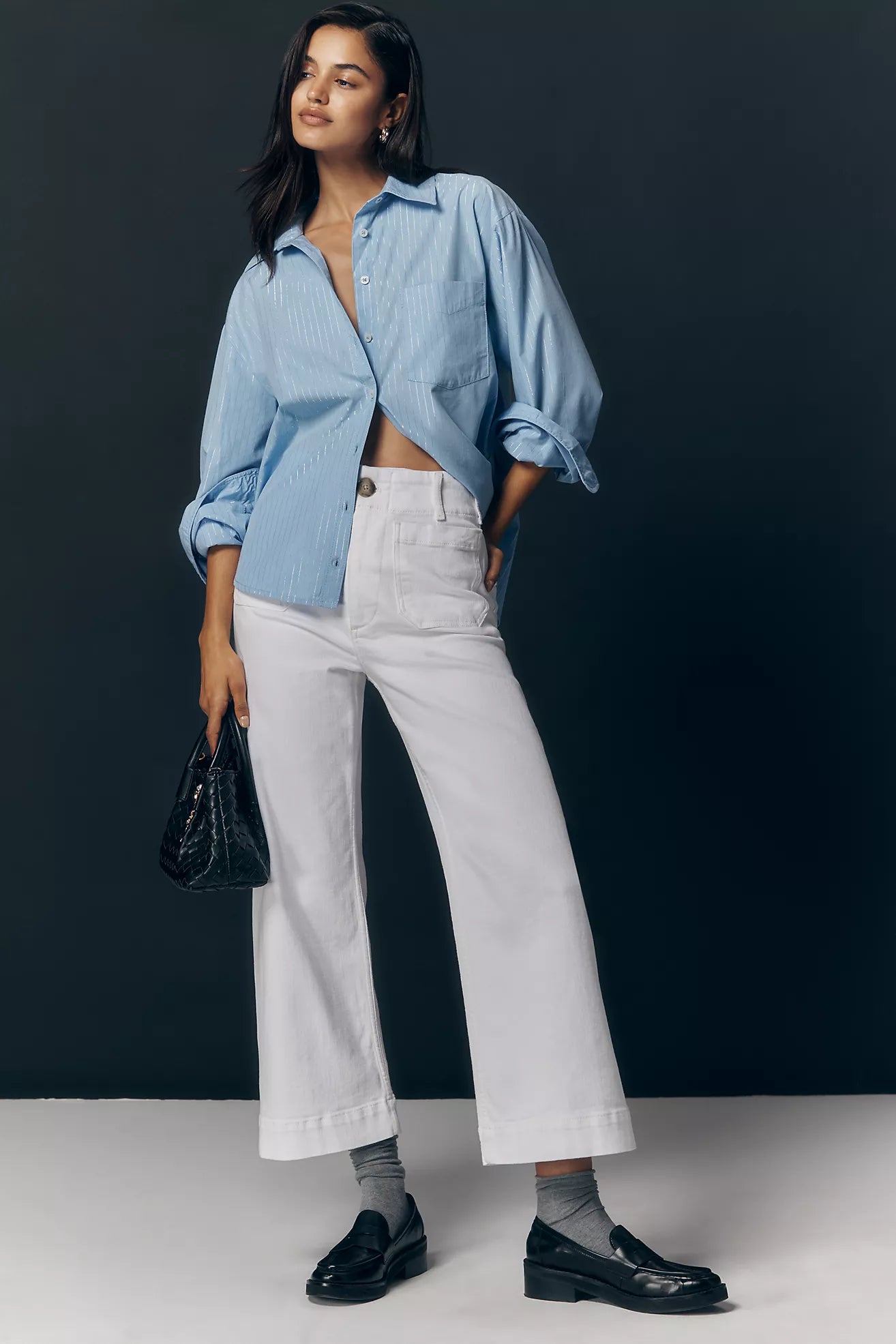 Anthroplogie Maeve Beyaz Pantolon