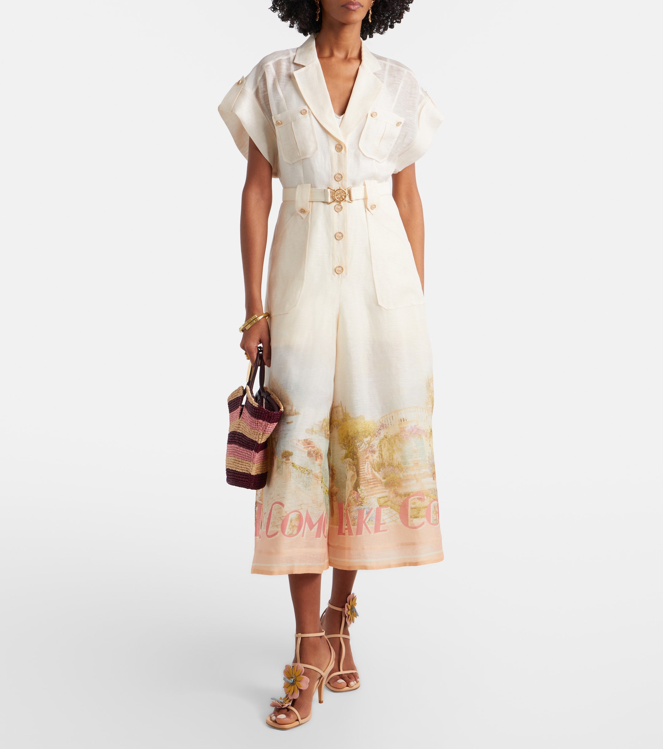 Como Linen And Silk Jumpsuit