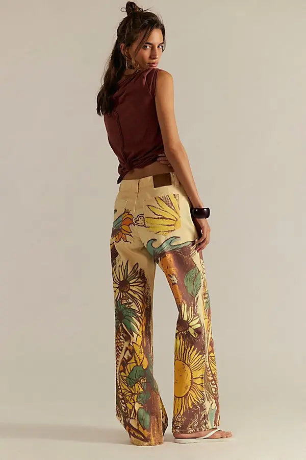 Fp Balık Desenli Jean