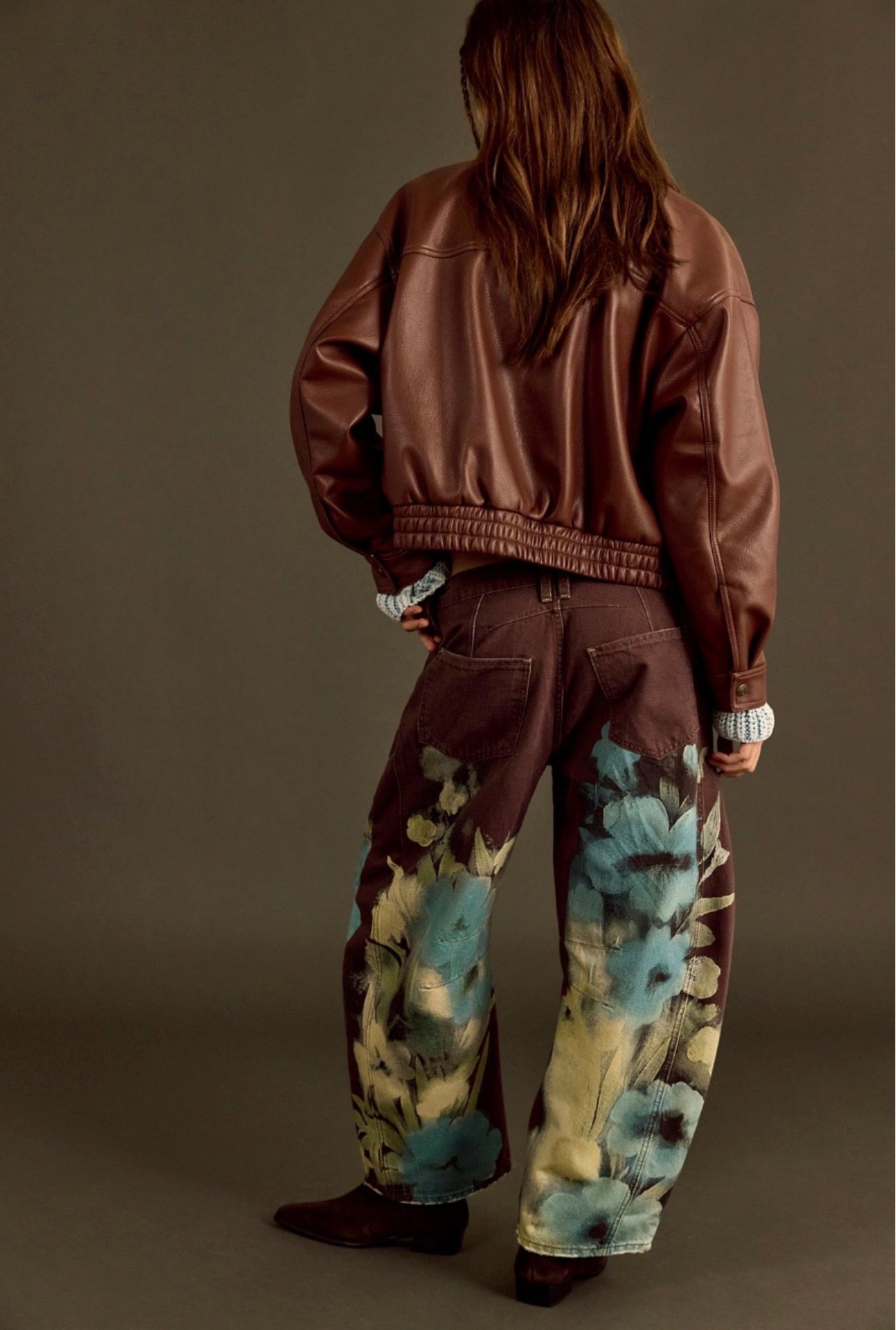Fp Brown Barrel Jean