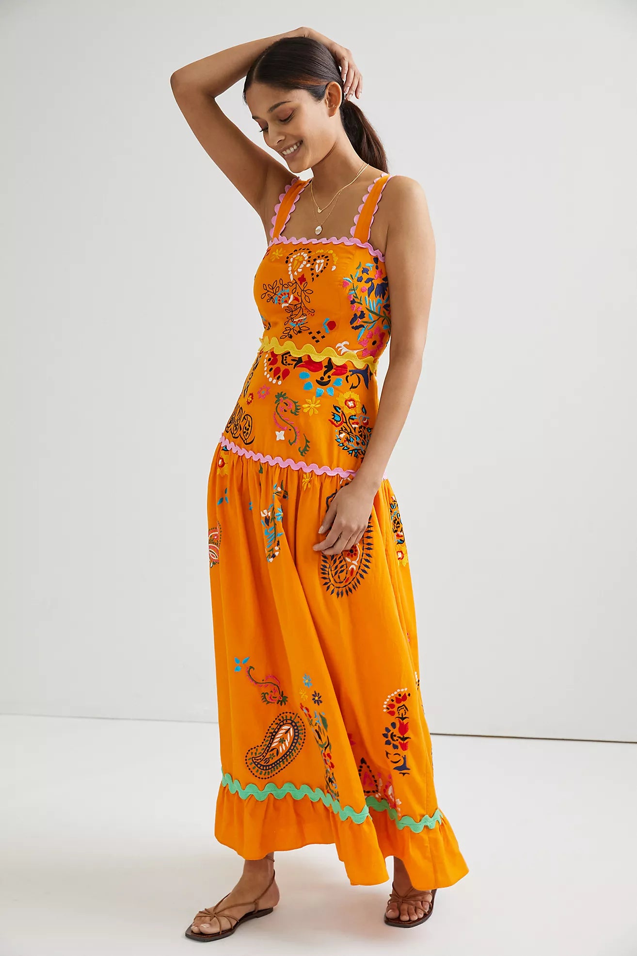 Maeve Sunset Midi Dress
