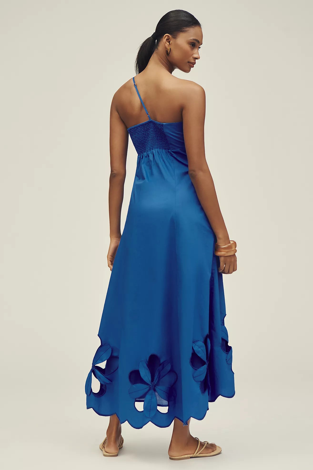 One Shoulder Cutwork Dress