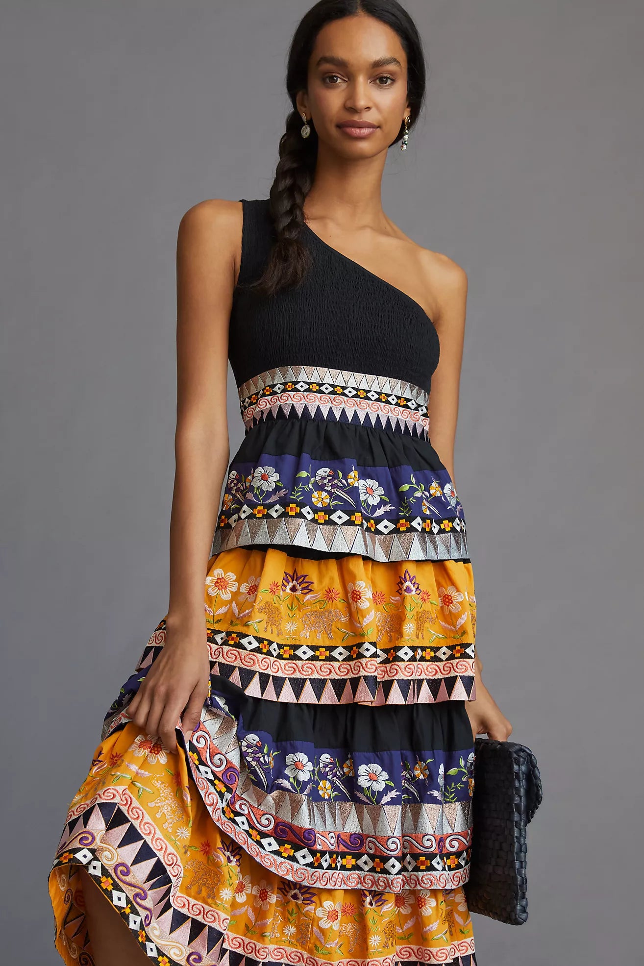 Anth One Shoulder Dress