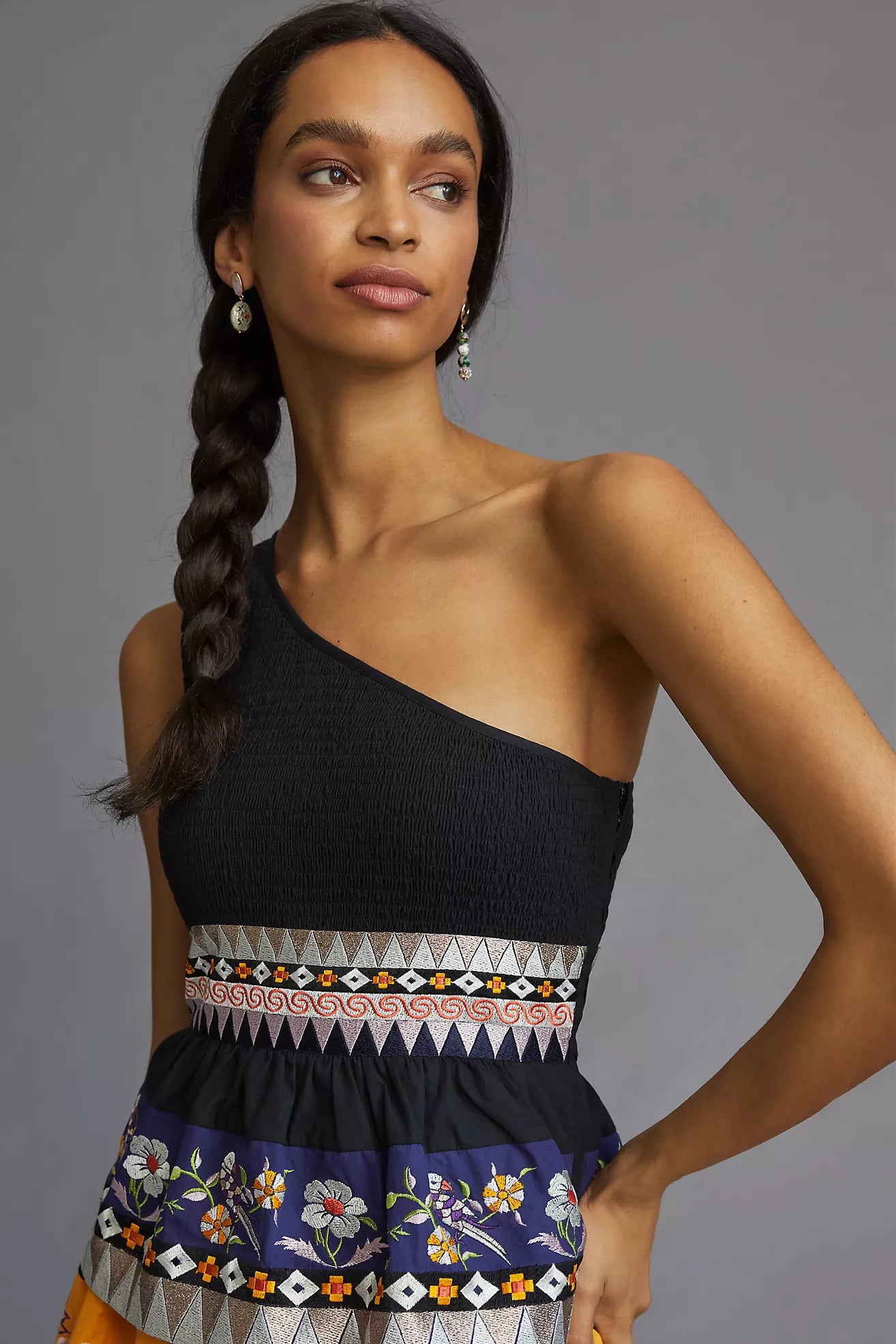 Anth One Shoulder Dress