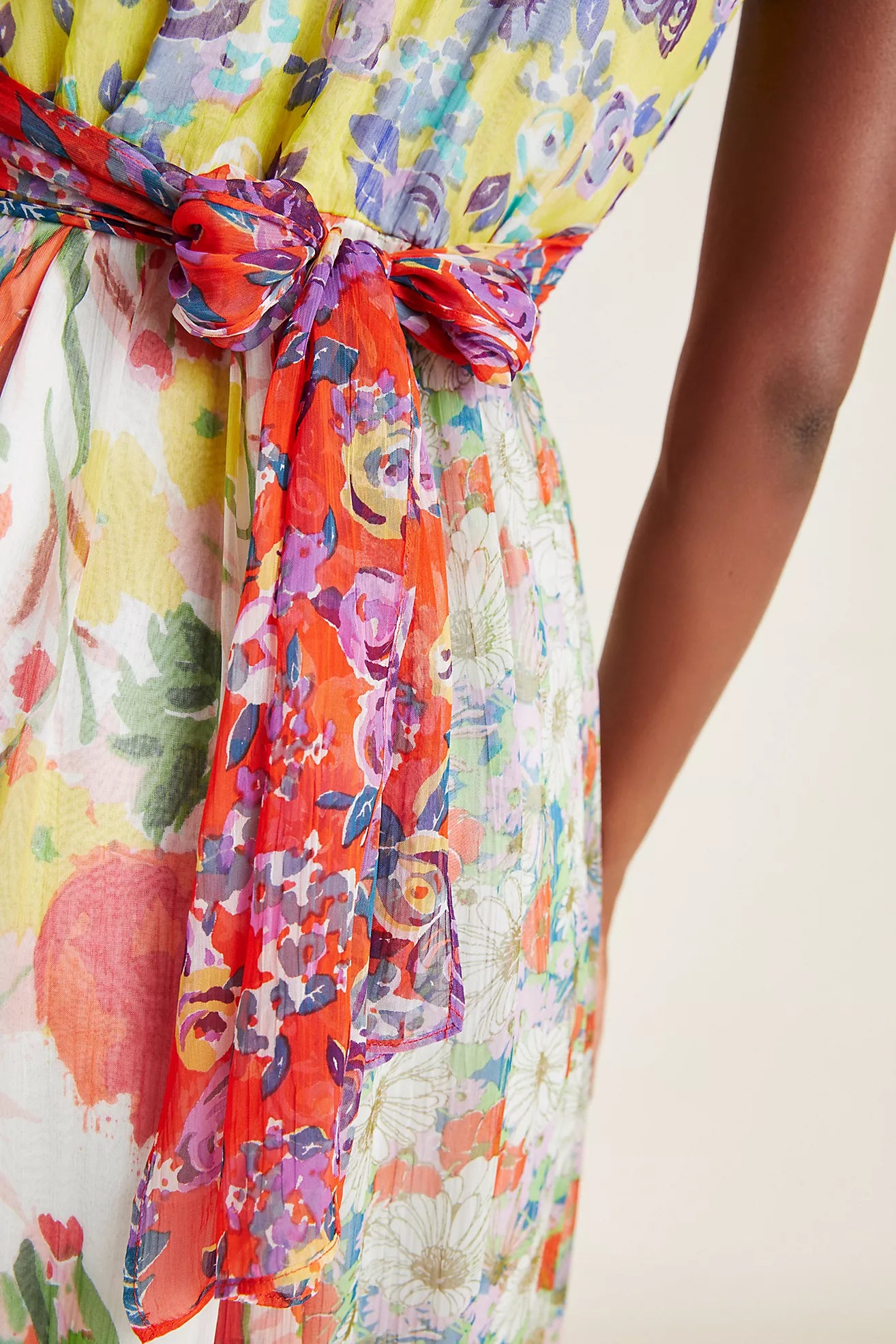 Malibu Floral Maxi Dress Yellow