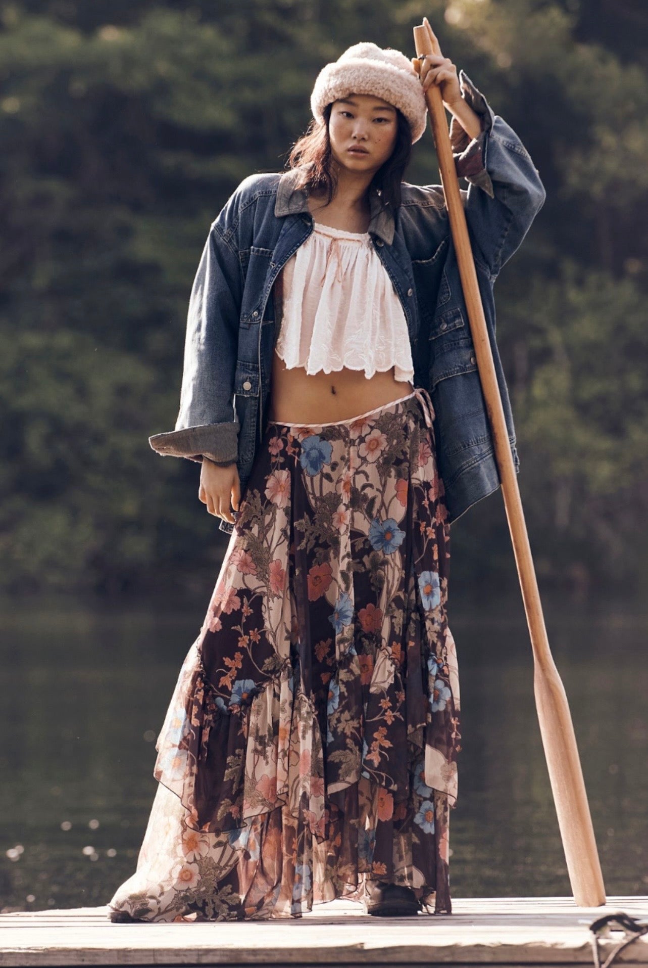 Palermo Villa Maxi Skirt Brown