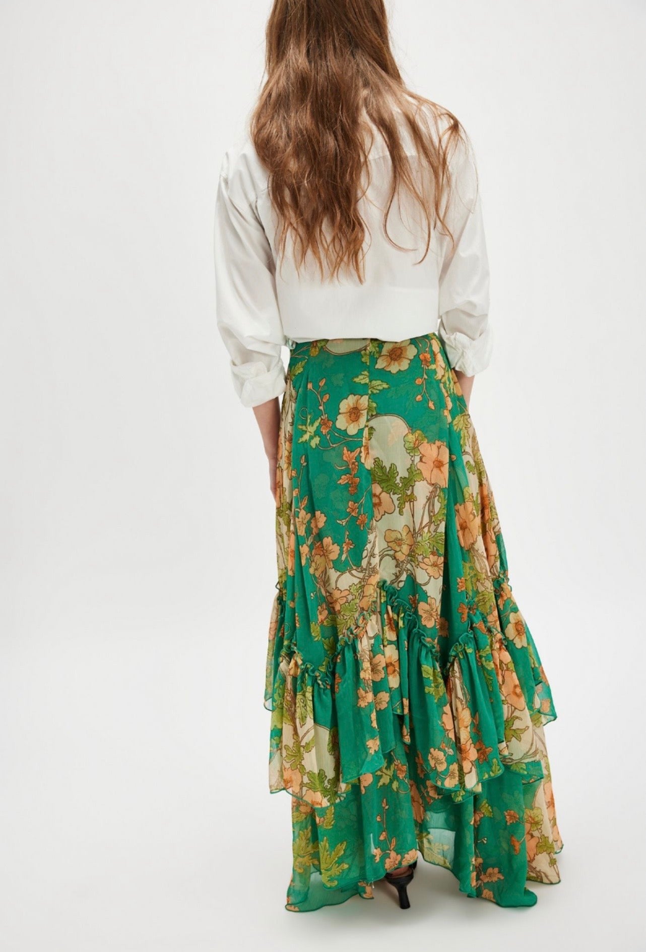 Palermo Villa Maxi Skirt Green