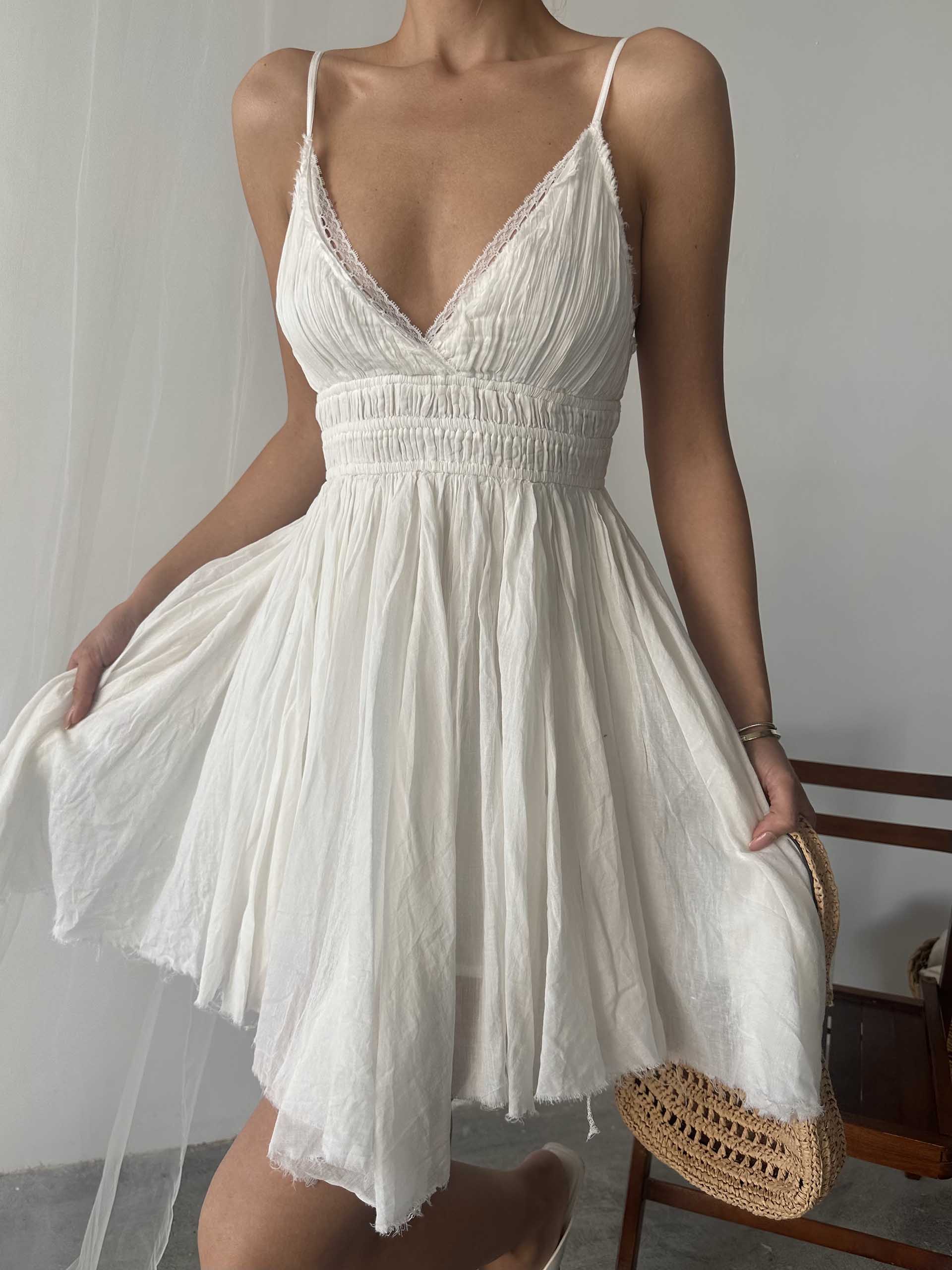 Mirja Freepeople Beyaz Elbise