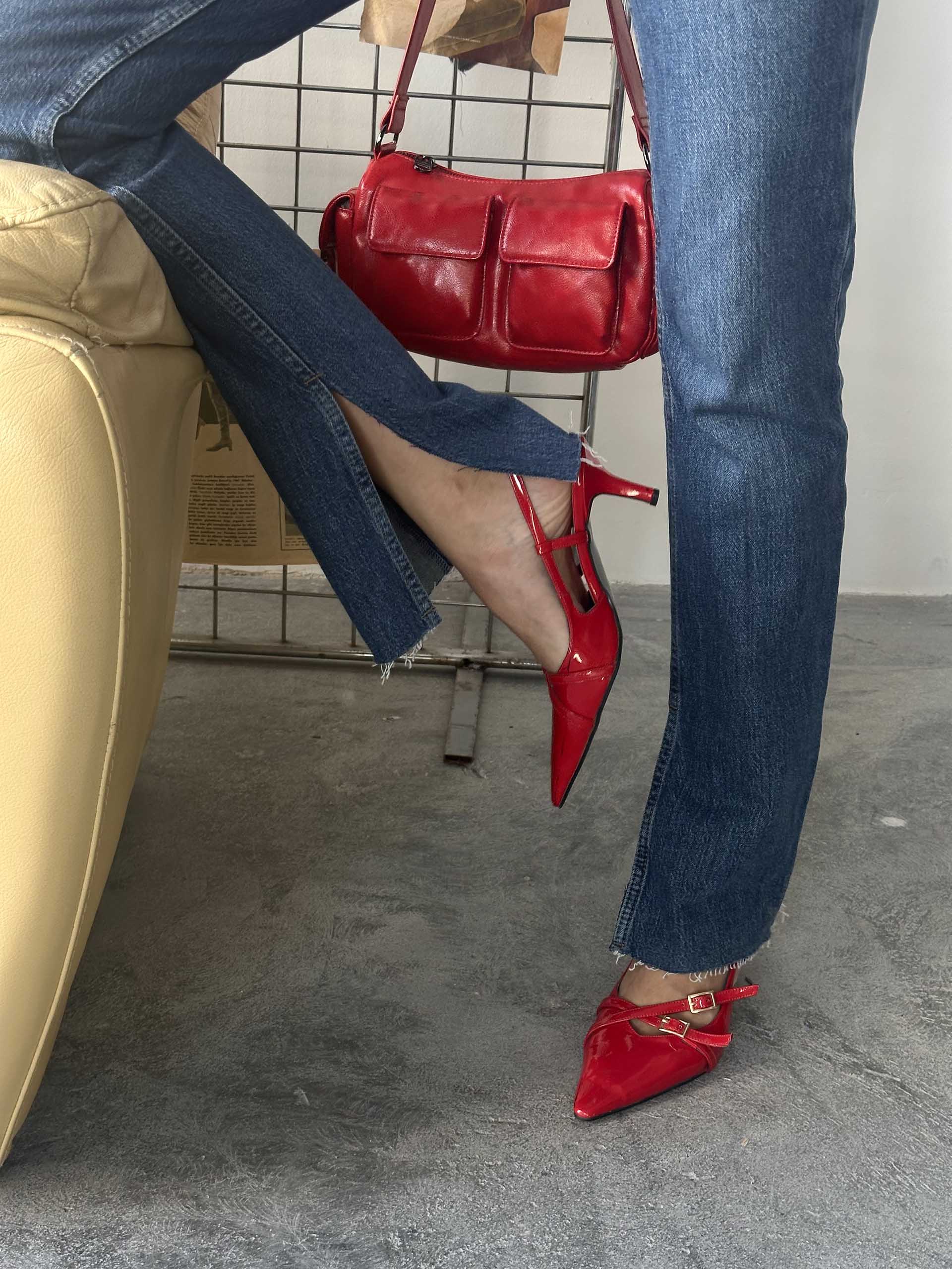 Ronja Yüksek Bel Kemer Detay Zara Jean Mavi