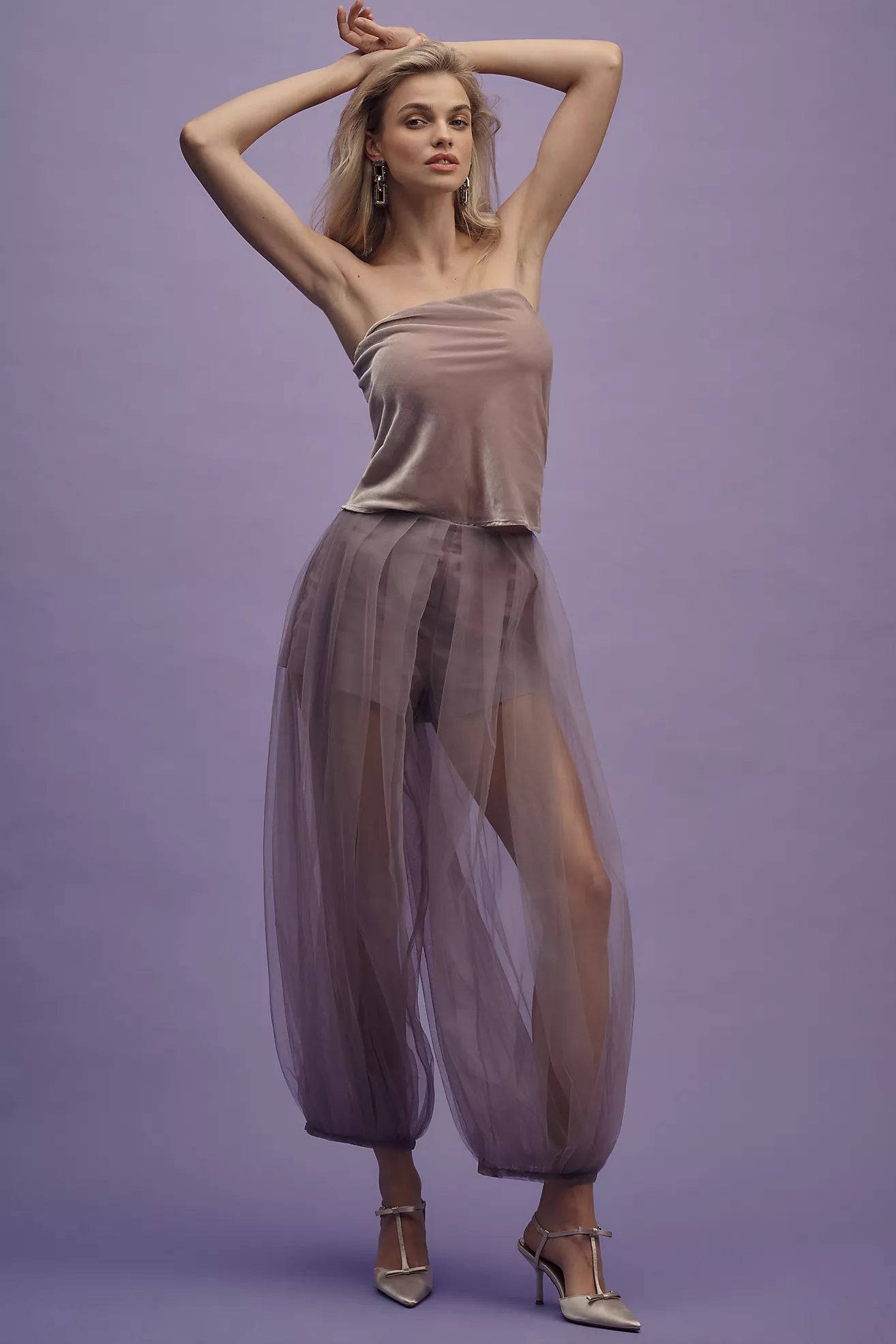 Anth Tulle Ballon Leg Pants