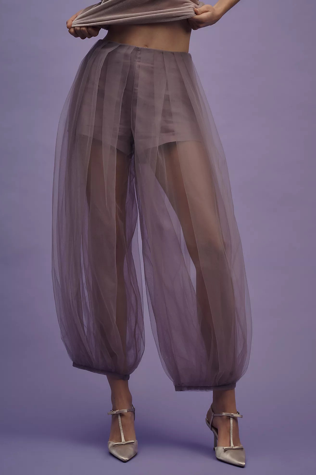 Anth Tulle Ballon Leg Pants