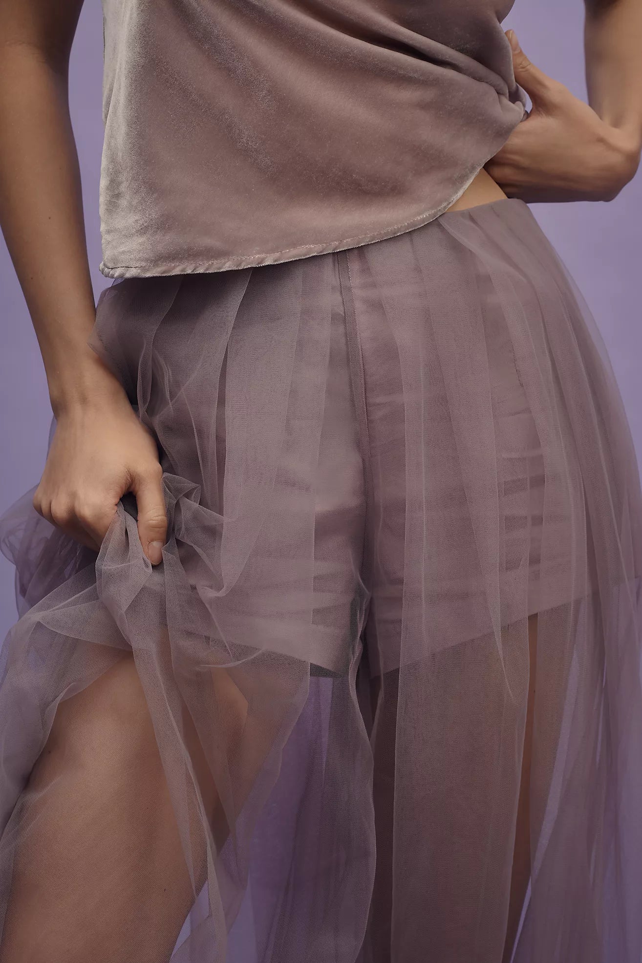 Anth Tulle Ballon Leg Pants