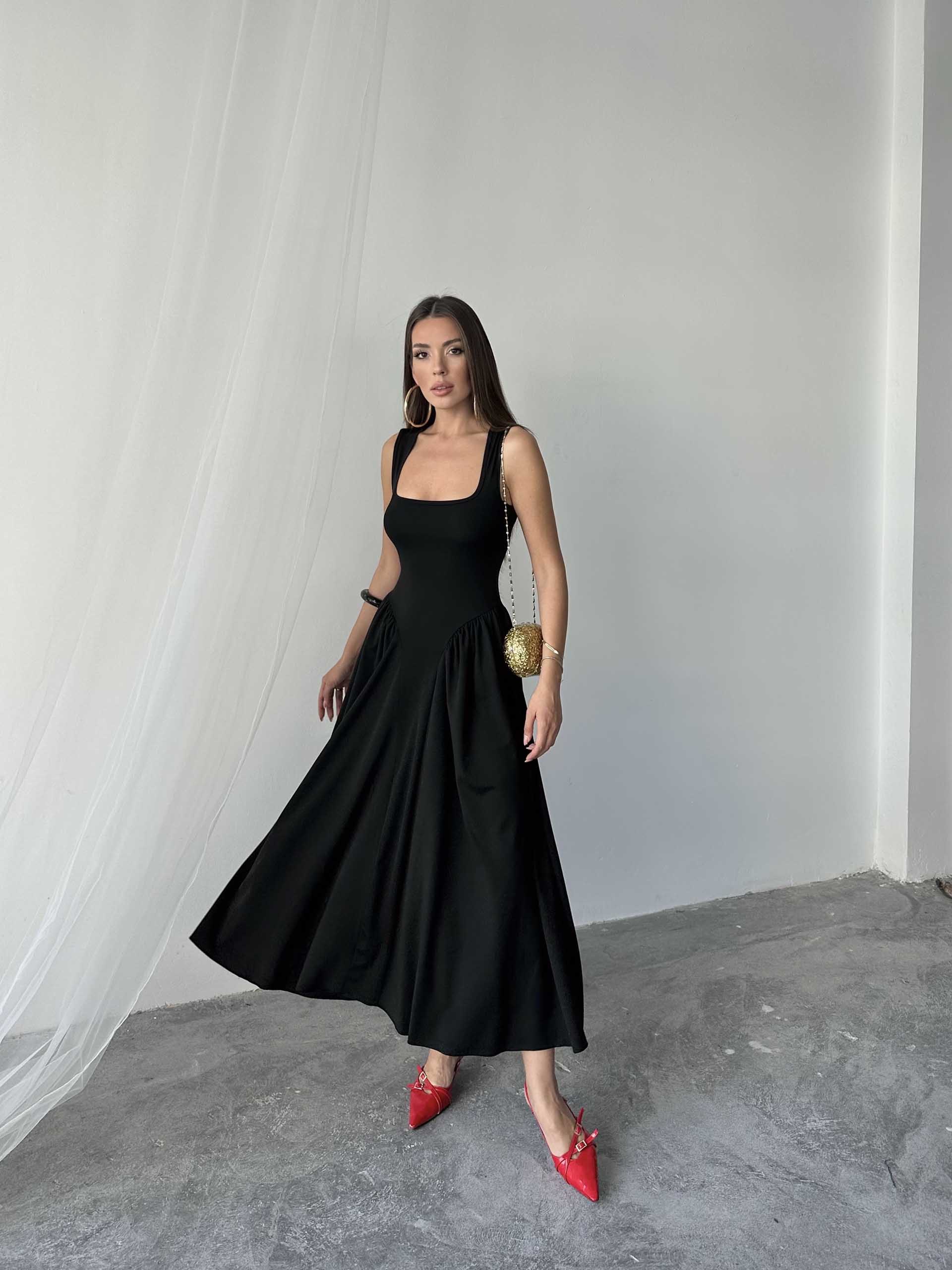 Alice Penye Elbise Siyah