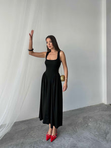 Alice Penye Elbise Siyah