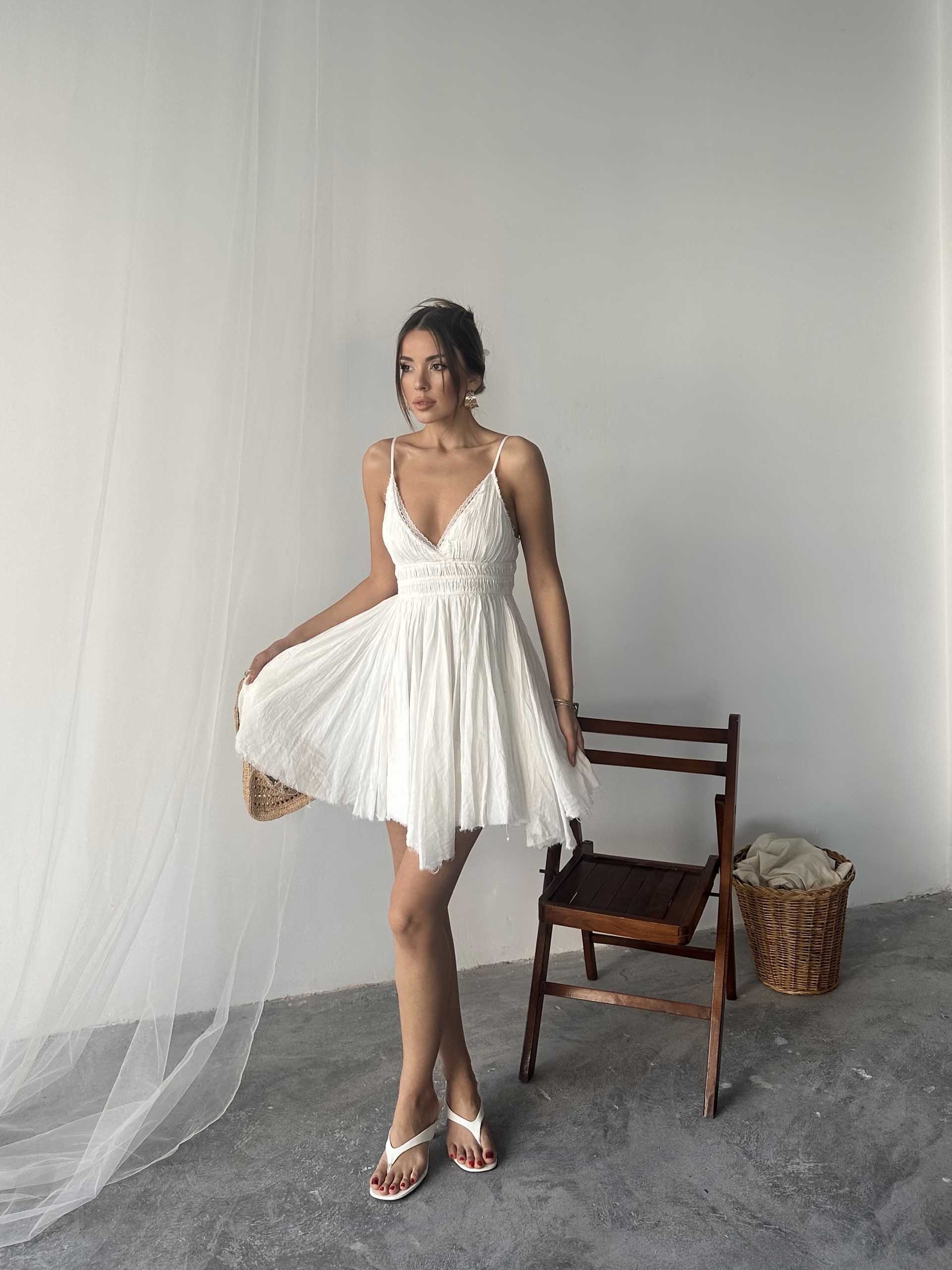 Mirja Freepeople Beyaz Elbise