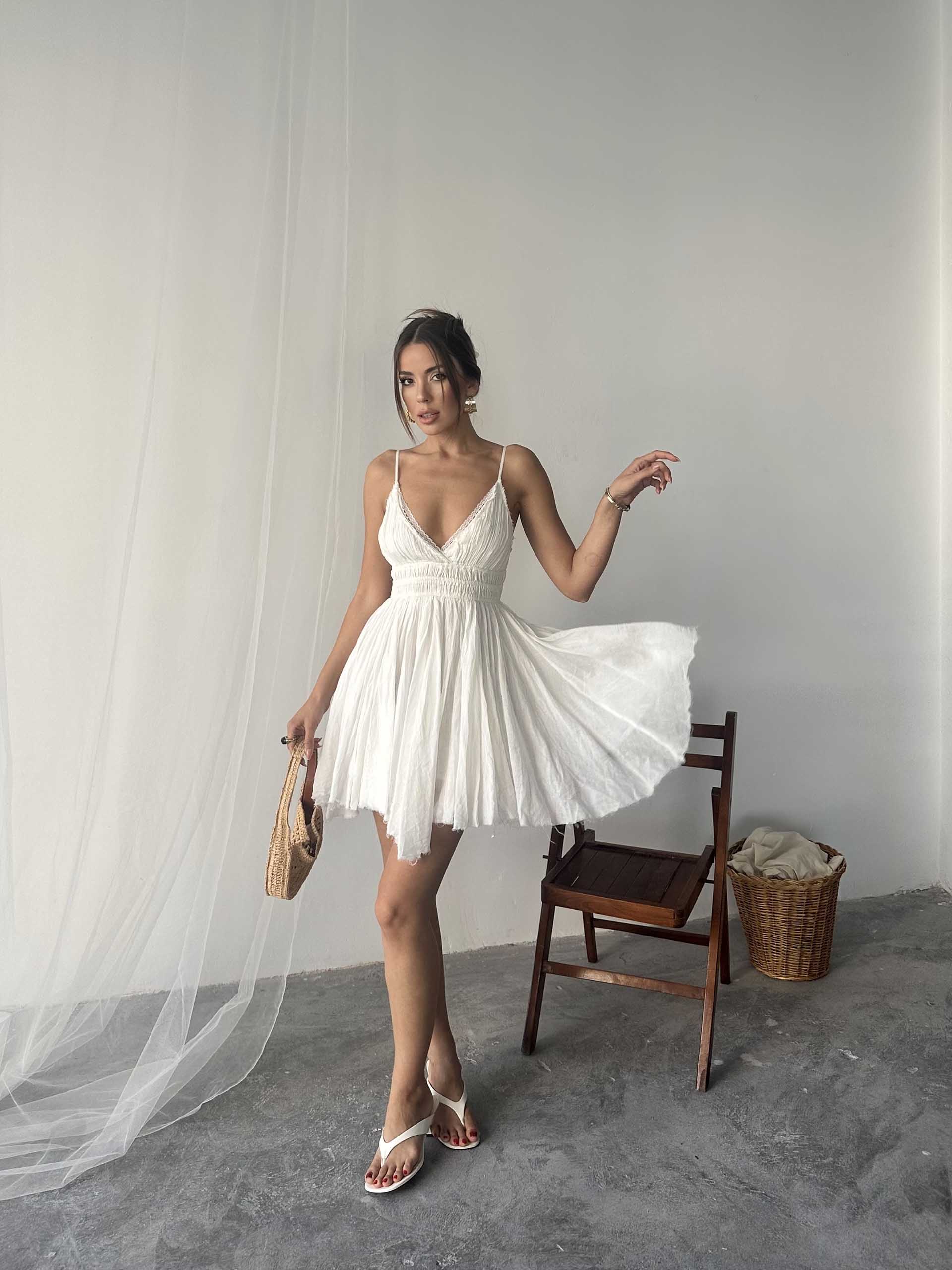 Mirja Freepeople Beyaz Elbise