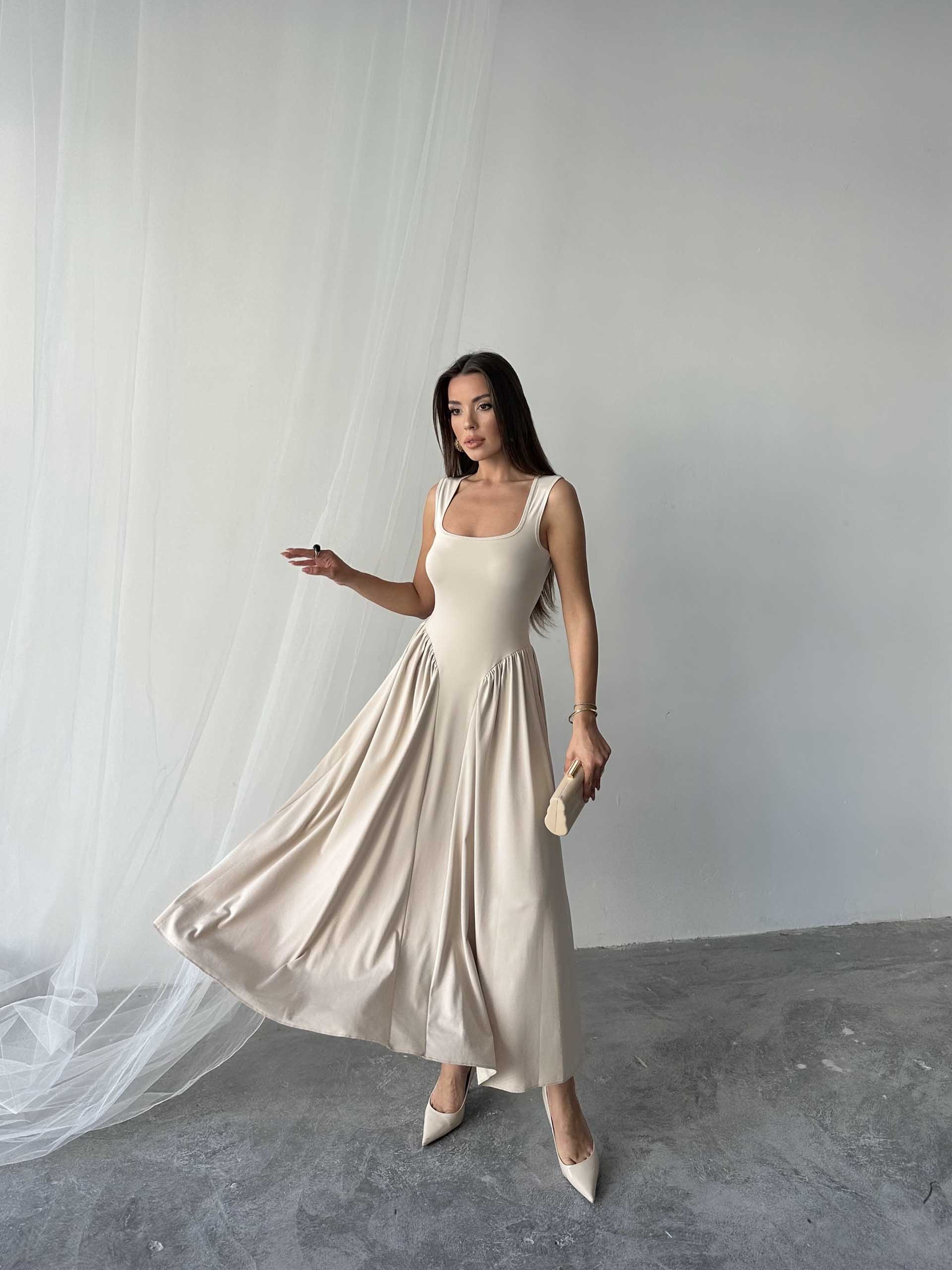 Alice Penye Elbise Bej