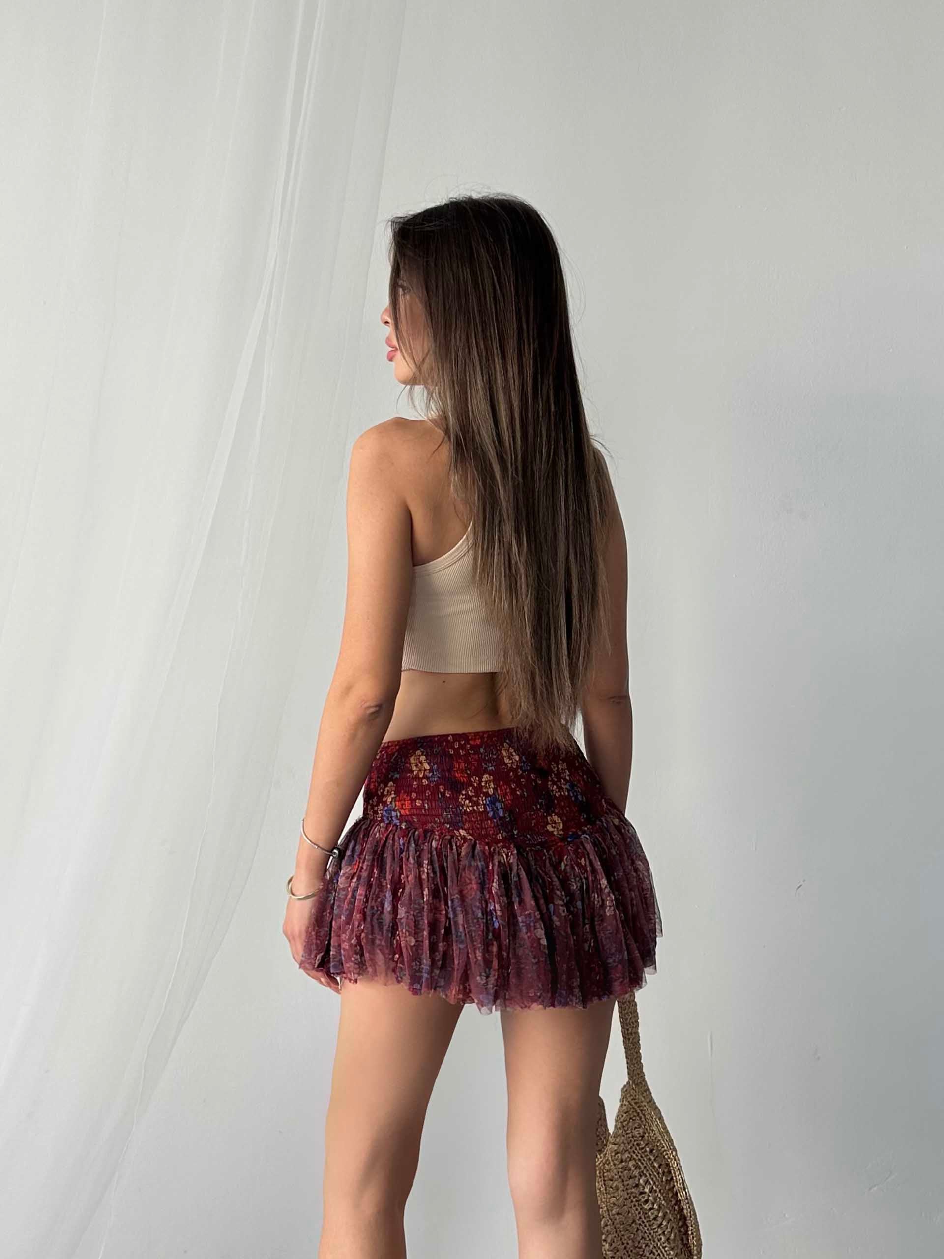 Penny Freepeople İthal Etek Bordo