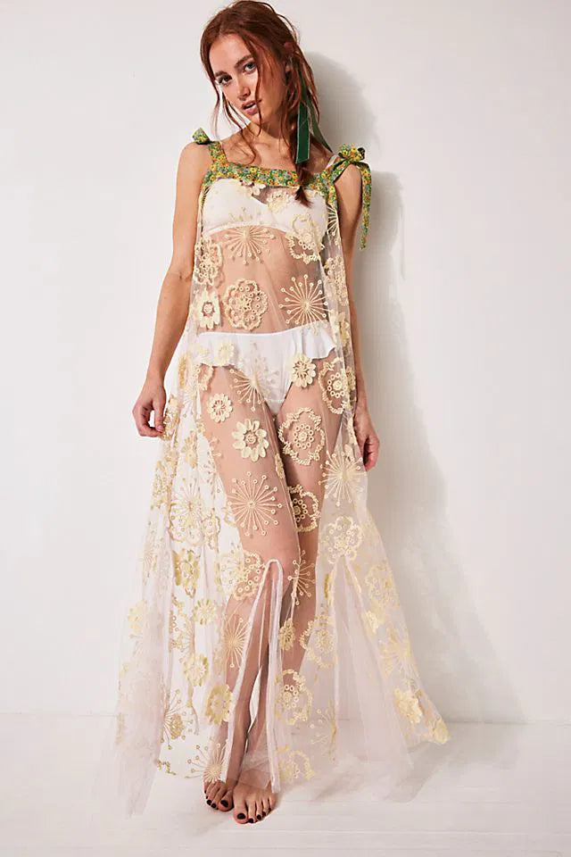 Flower Fields Maxi Slip