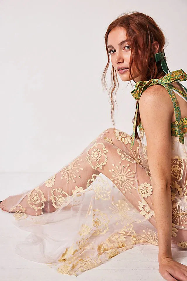 Flower Fields Maxi Slip