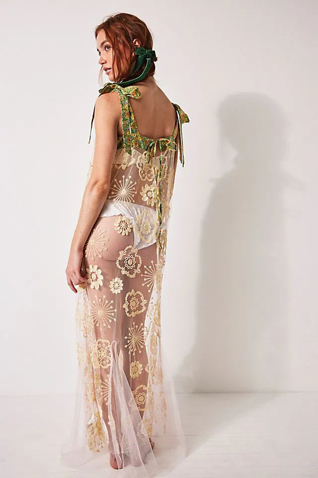 Flower Fields Maxi Slip