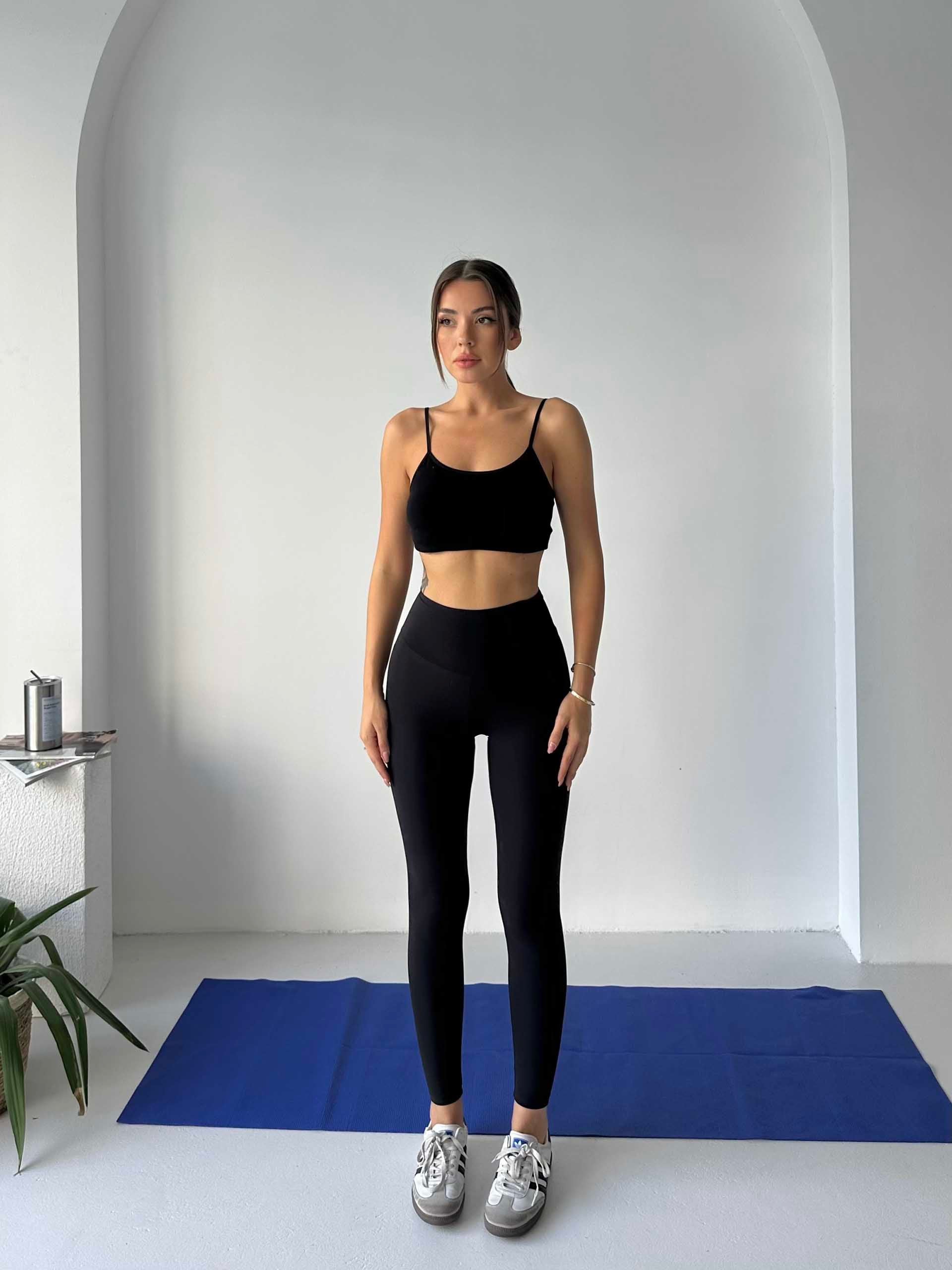 Lovise Oysho Sporcu Tayt Siyah