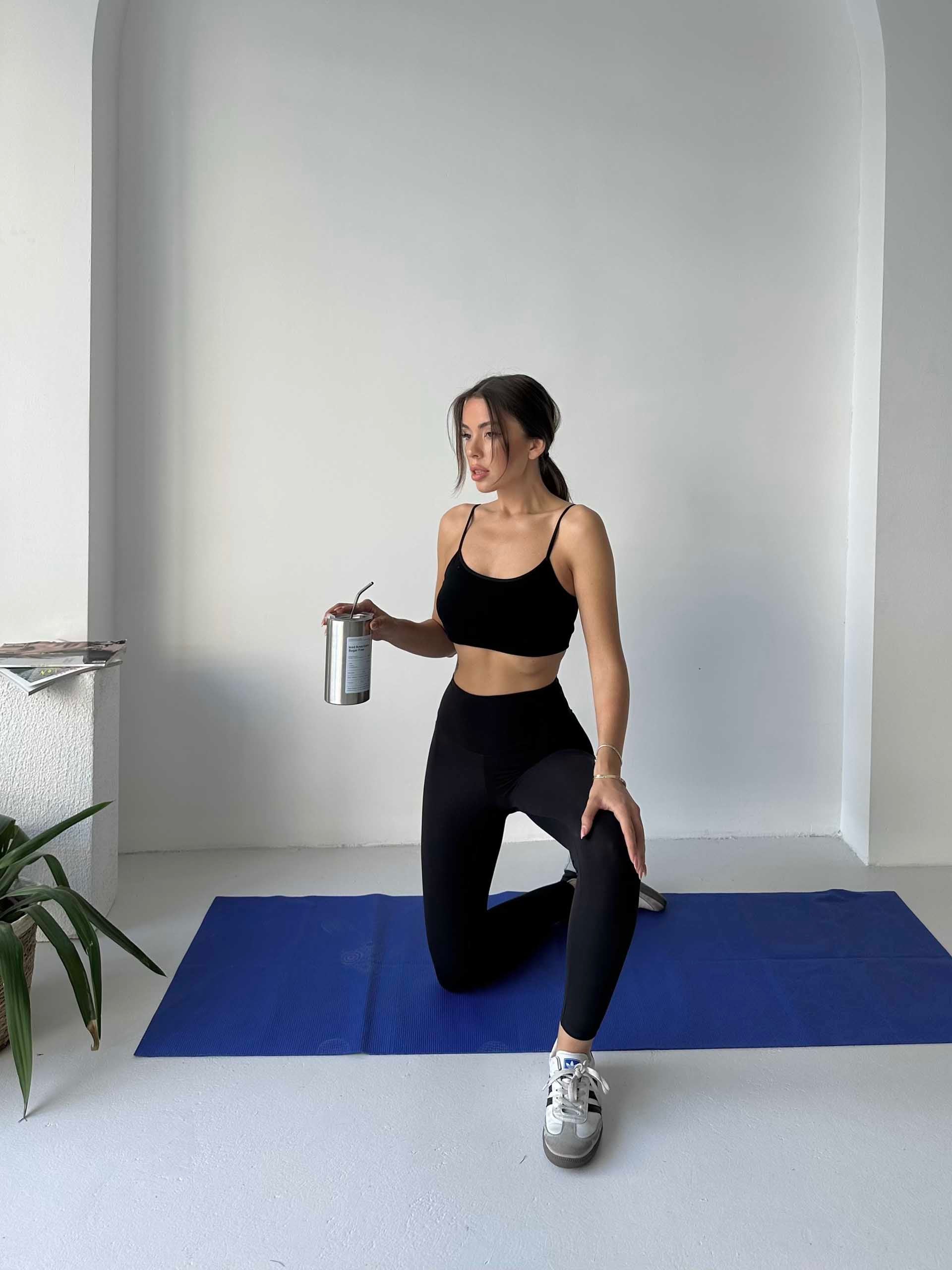 Lovise Oysho Sporcu Tayt Siyah