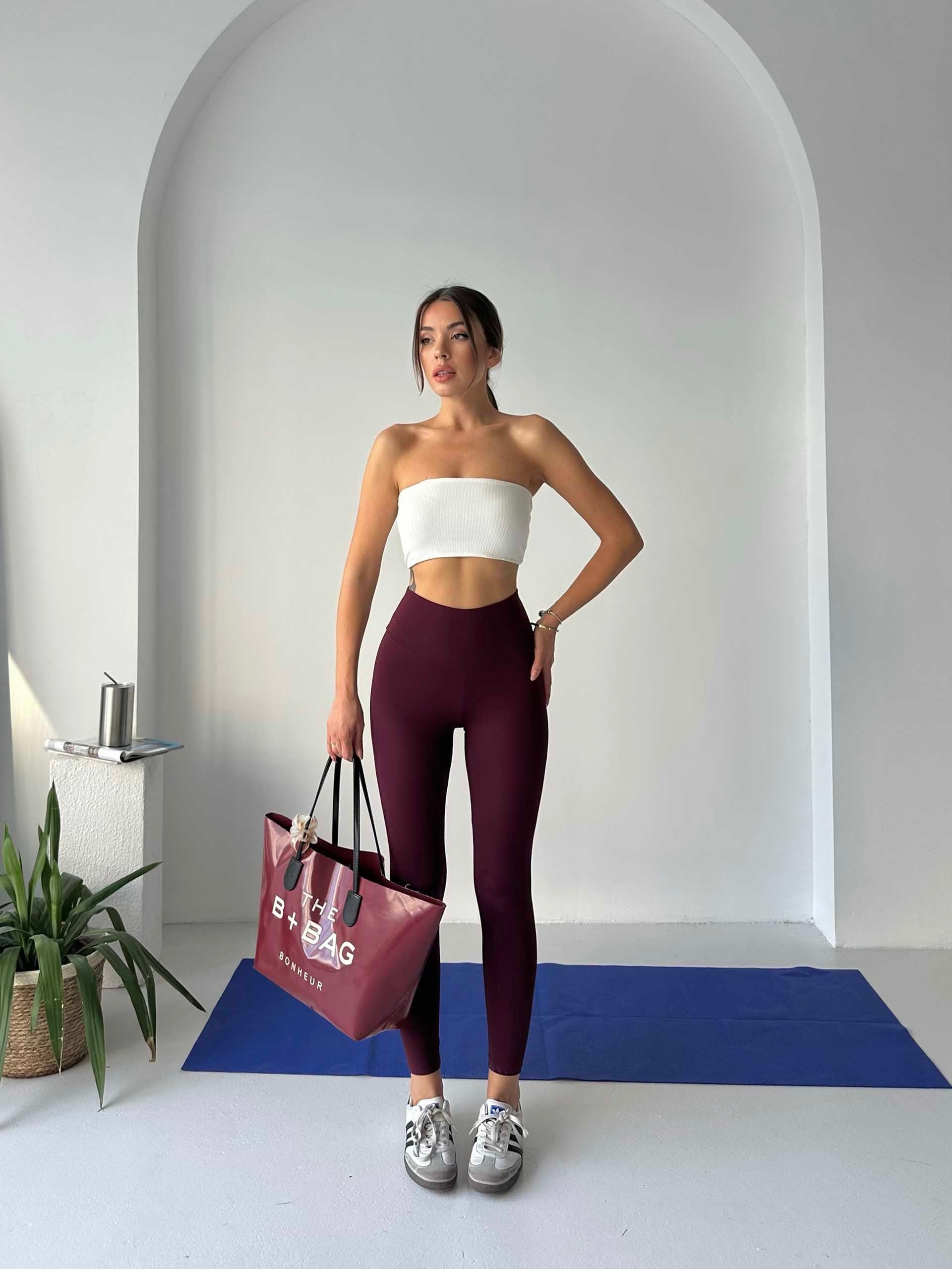 Lovise Oysho Sporcu Tayt Bordo