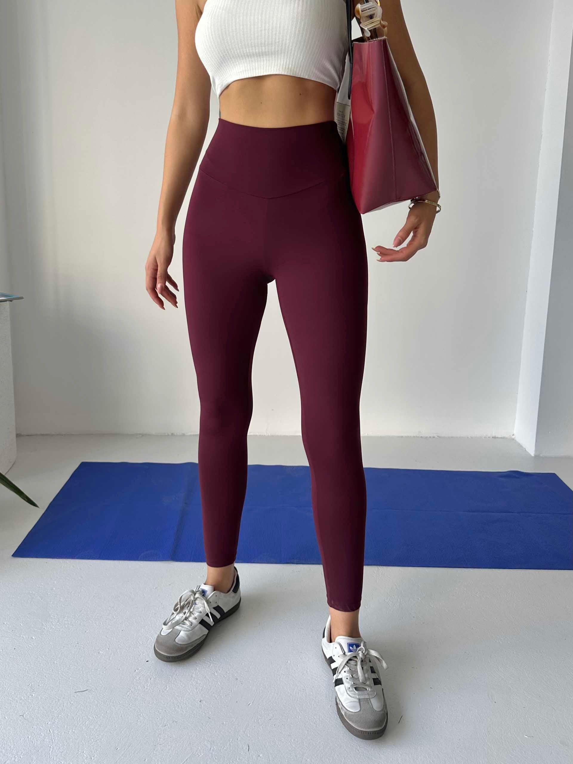 Lovise Oysho Sporcu Tayt Bordo