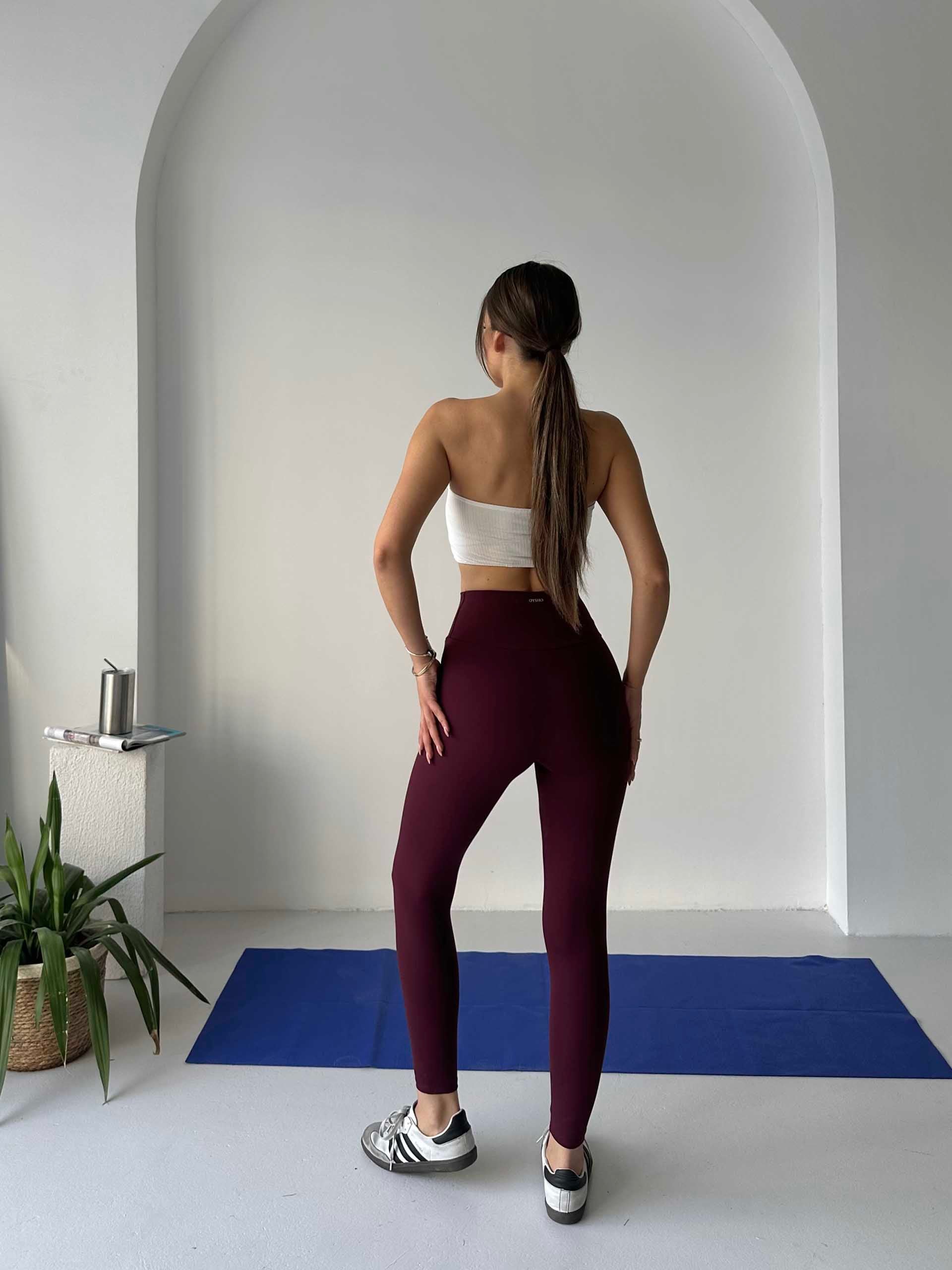Lovise Oysho Sporcu Tayt Bordo