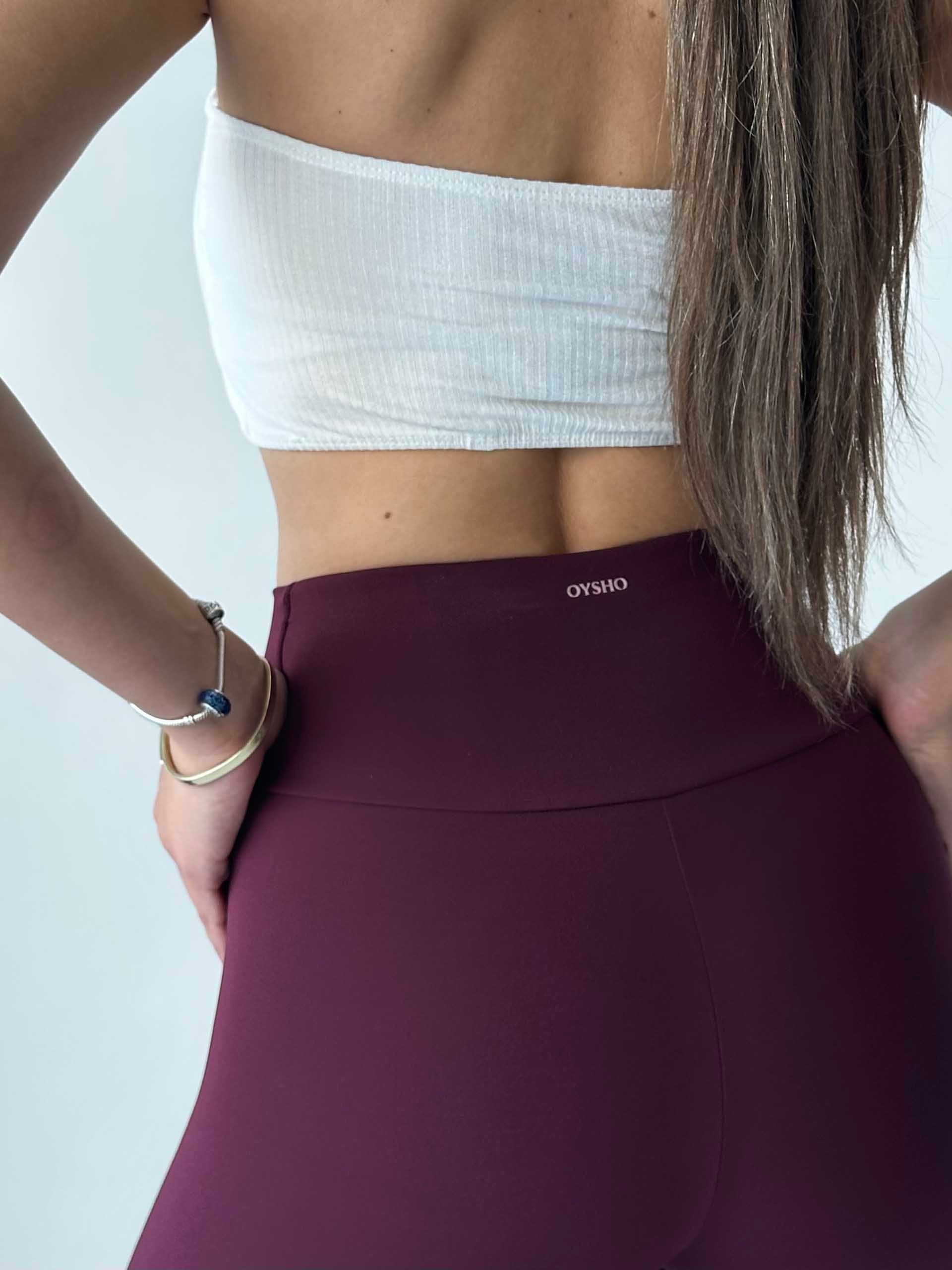 Lovise Oysho Sporcu Tayt Bordo