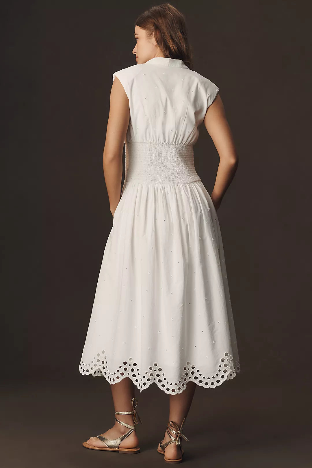 Cap Sleeve Smocked Dress