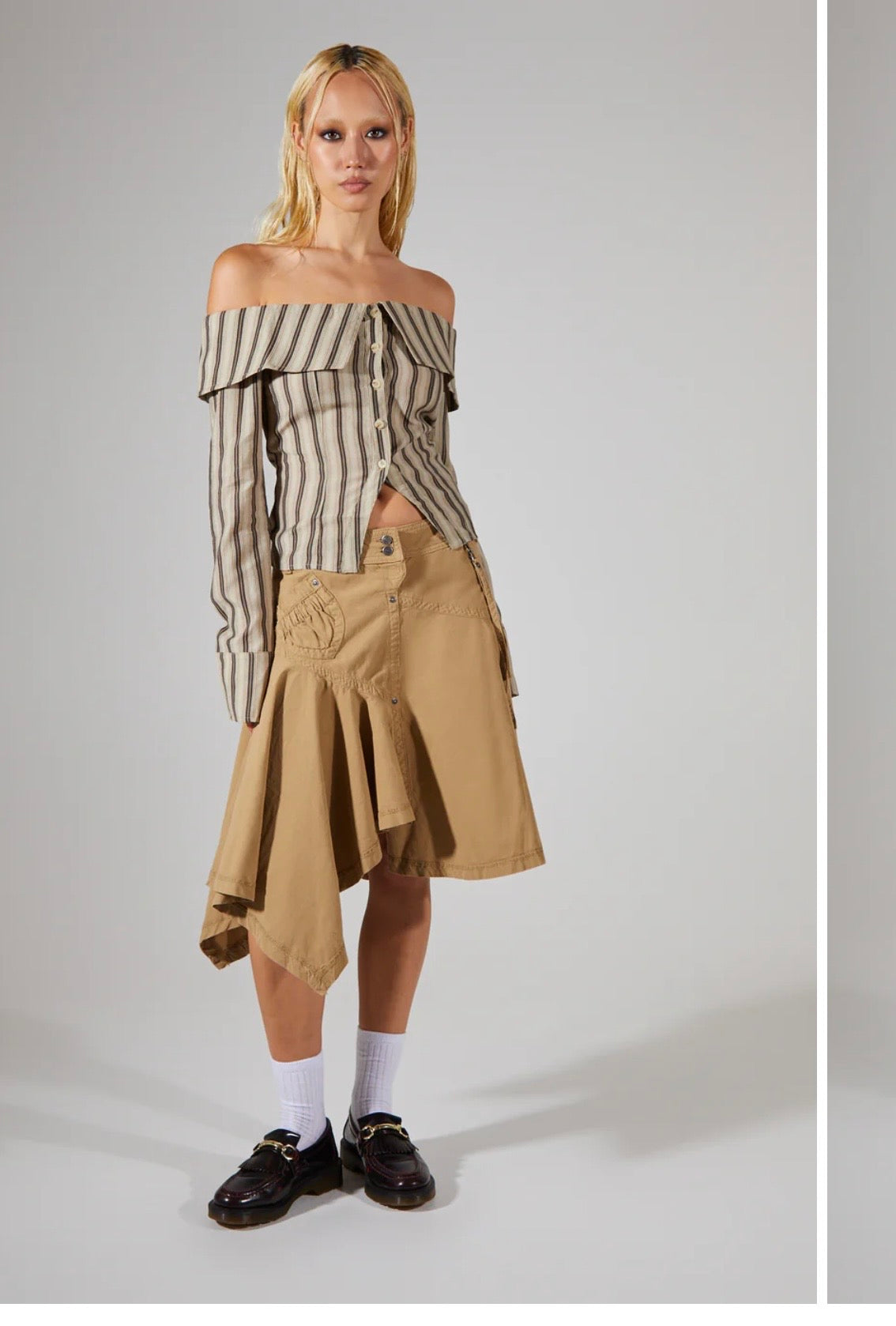 Jaded London Noa Cargo Midi Skirt