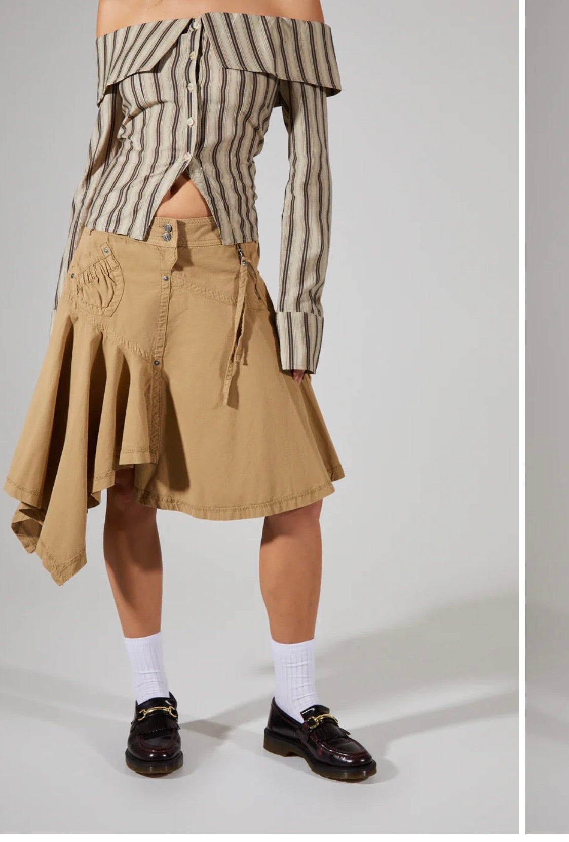 Jaded London Noa Cargo Midi Skirt