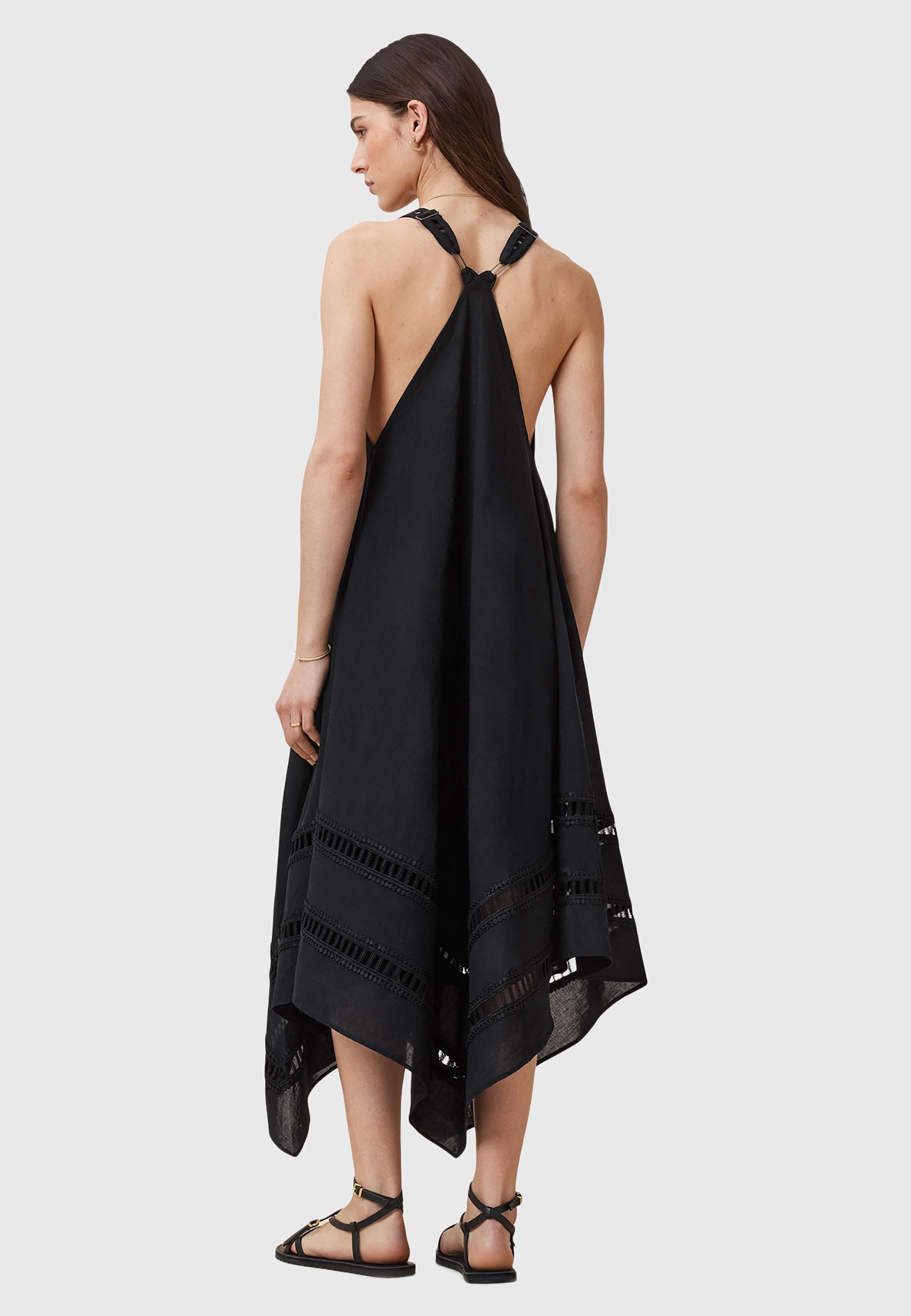 Allsaints Askılı Elbise Siyah