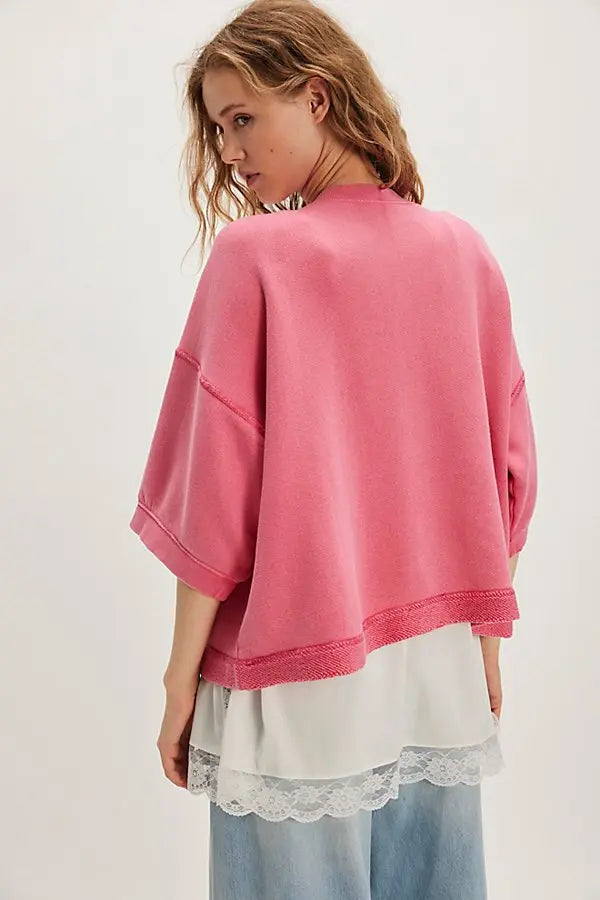 Mathilda Relaxed Fit Sweatshirt Pink