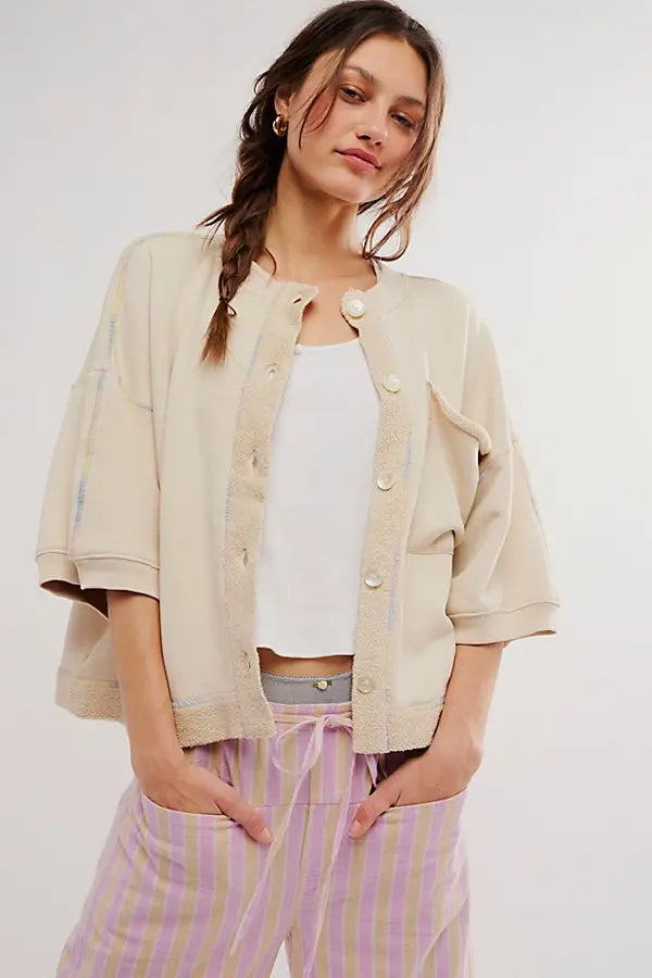 Matilda Relaxed Fit Sweatshirt Bej