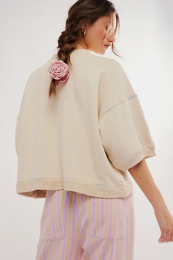 Matilda Relaxed Fit Sweatshirt Bej