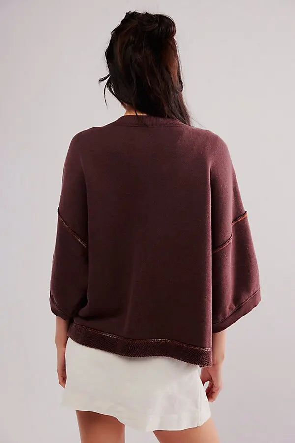 Matilda Relaxed Fit Sweatshirt Brown