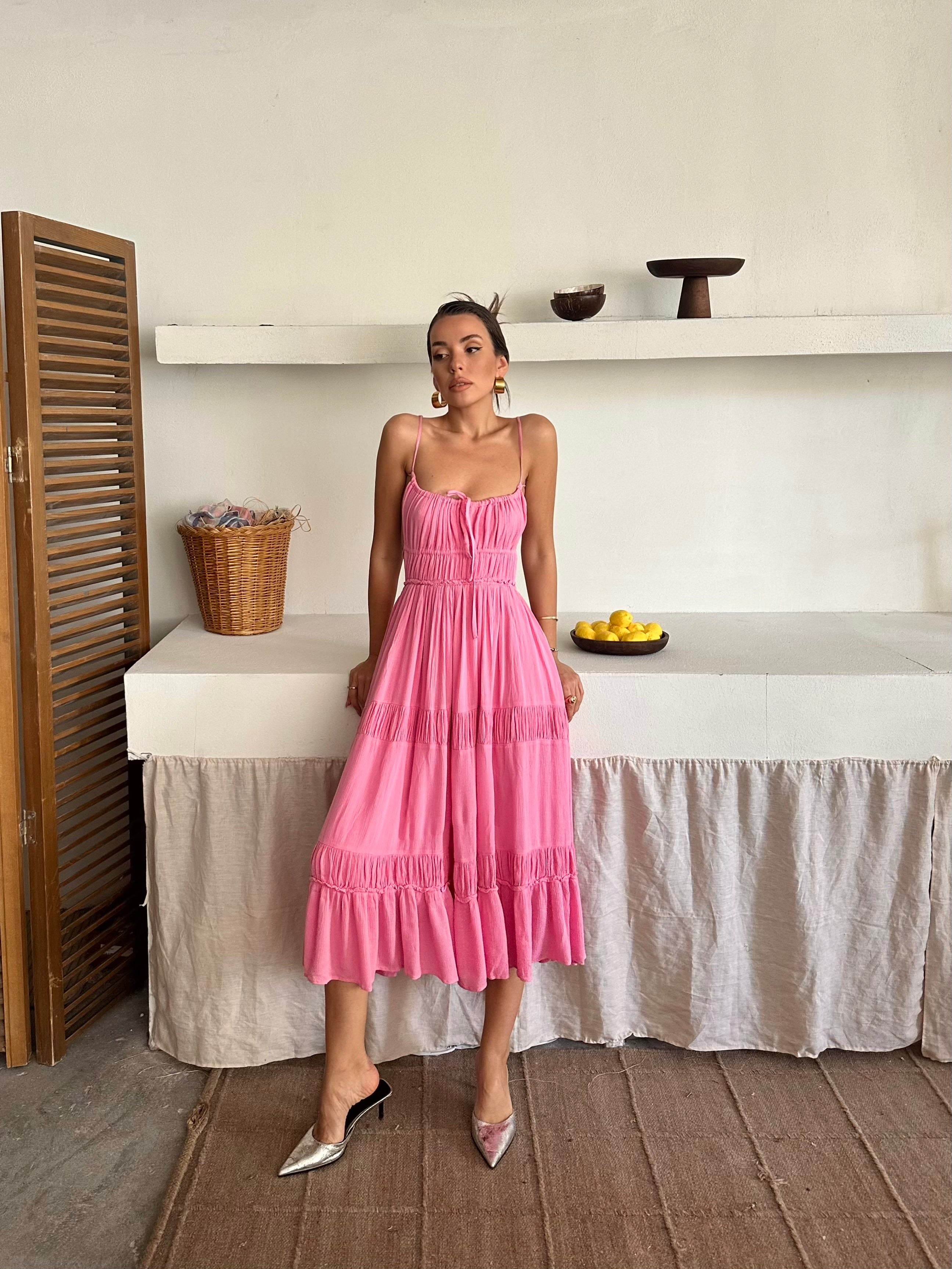 Anne Freepeople İthal Elbise Pembe