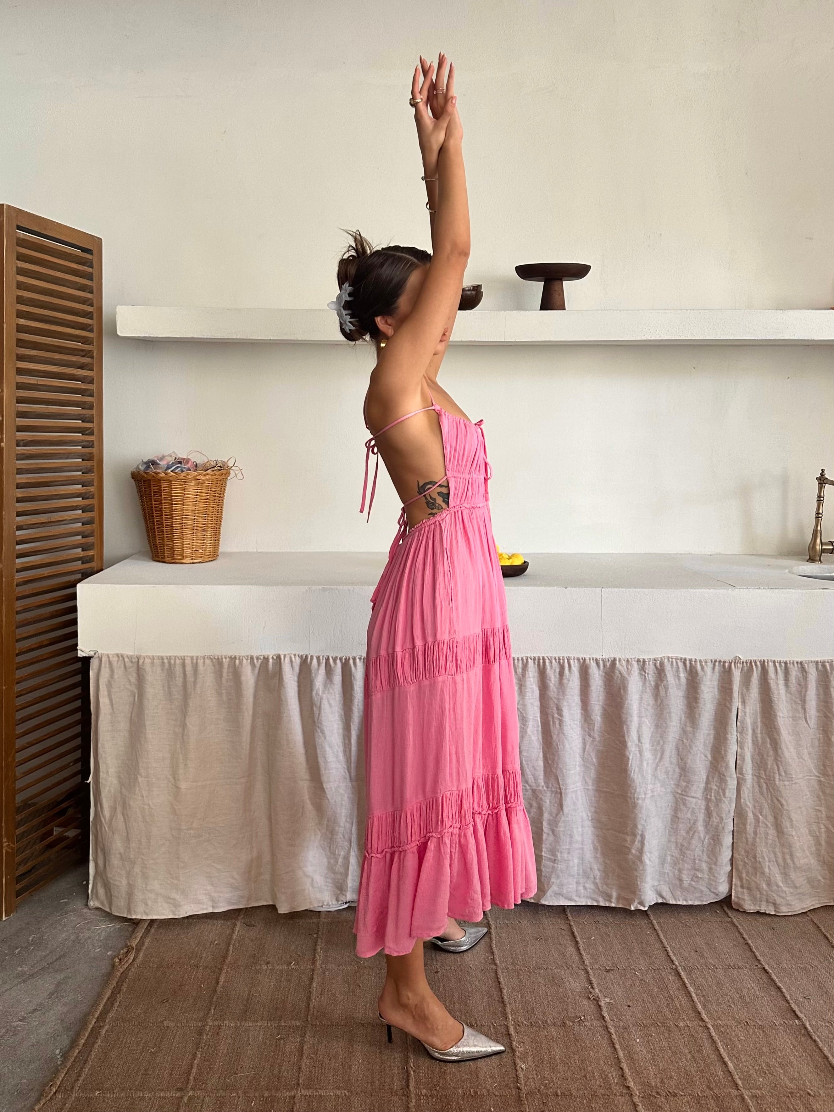 Anne Freepeople İthal Elbise Pembe